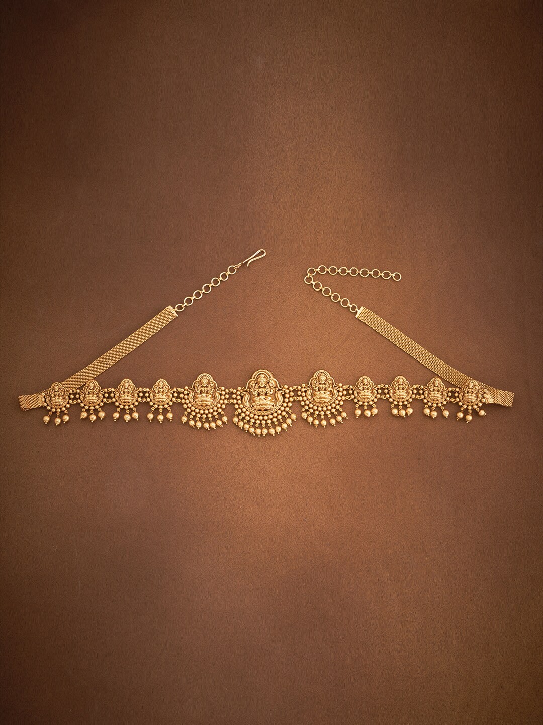 

Kushal's Fashion Jewellery Beaded Saree Accessories, Gold