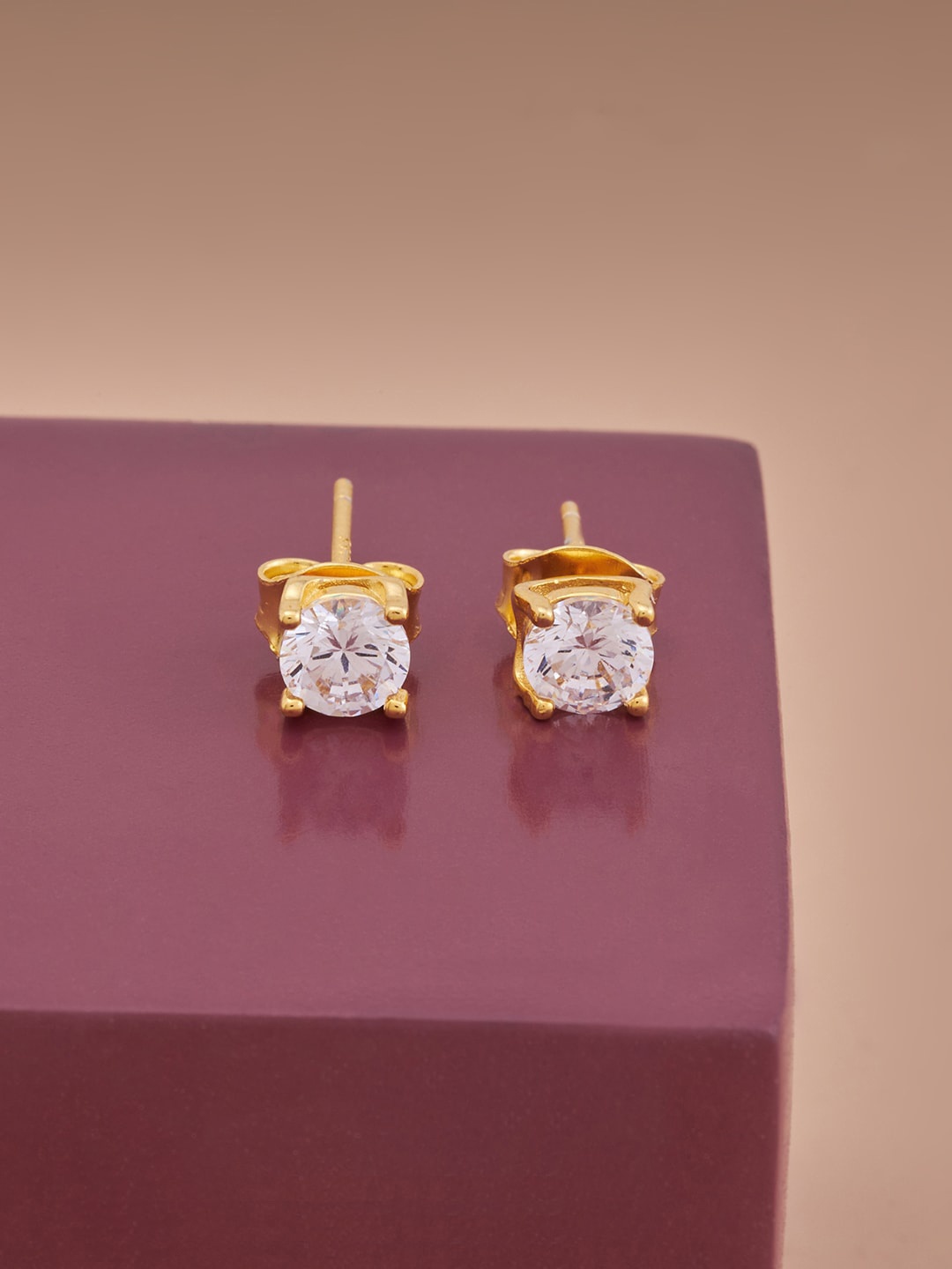 

Kushal's Fashion Jewellery Contemporary Studs Earrings, White