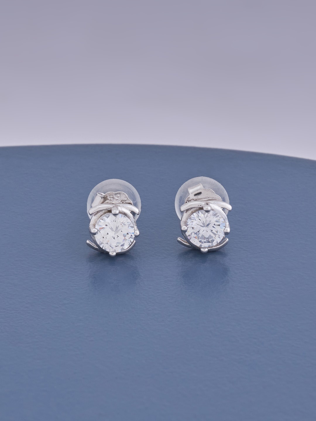 

Kushal's Fashion Jewellery Contemporary Studs Earrings, White