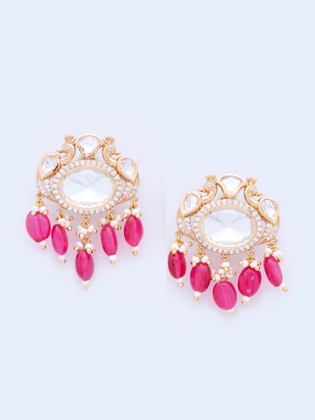 

Kushal's Fashion Jewellery Floral Drop Earrings, White