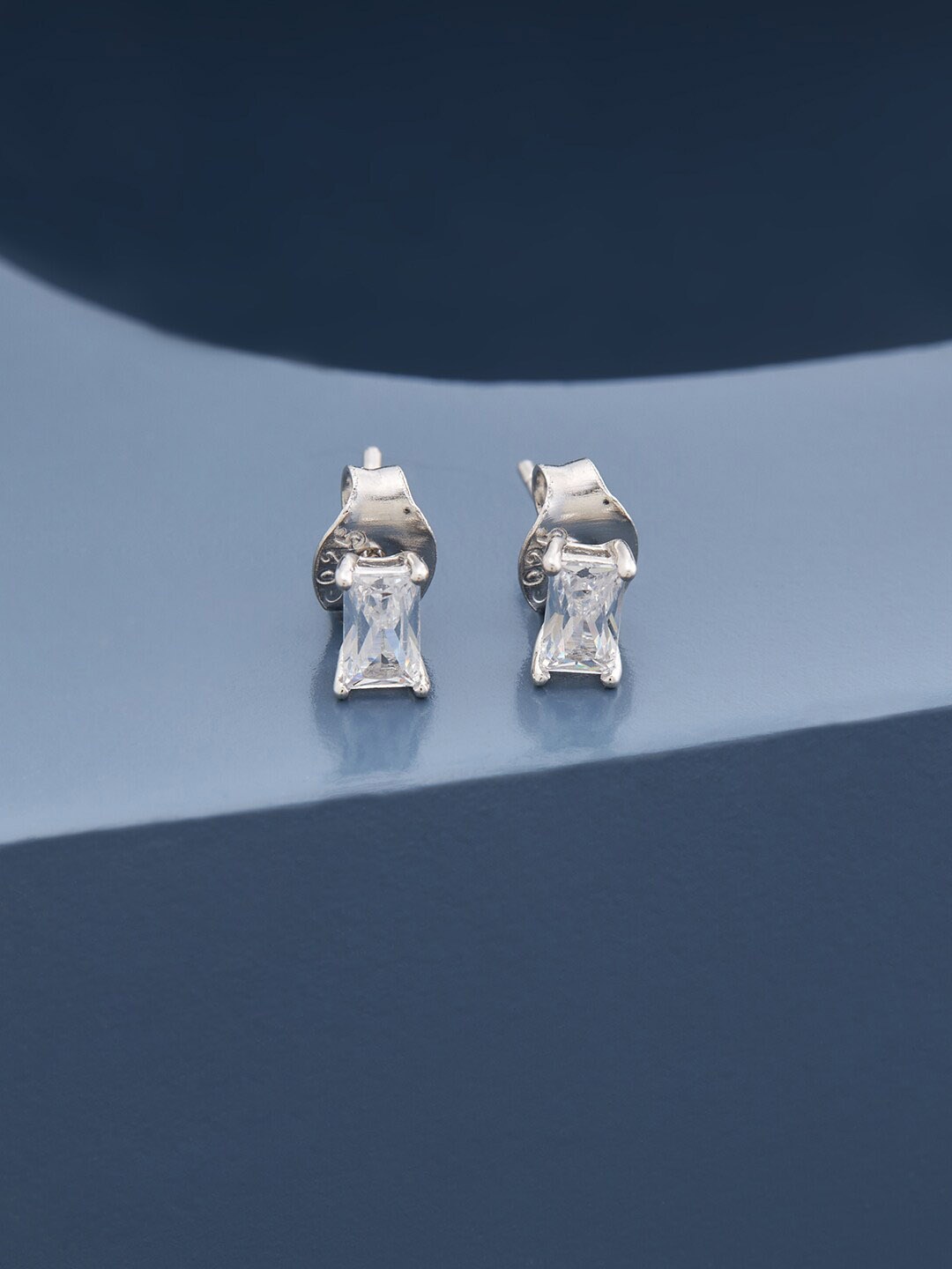 

Kushal's Fashion Jewellery Contemporary Studs Earrings, White