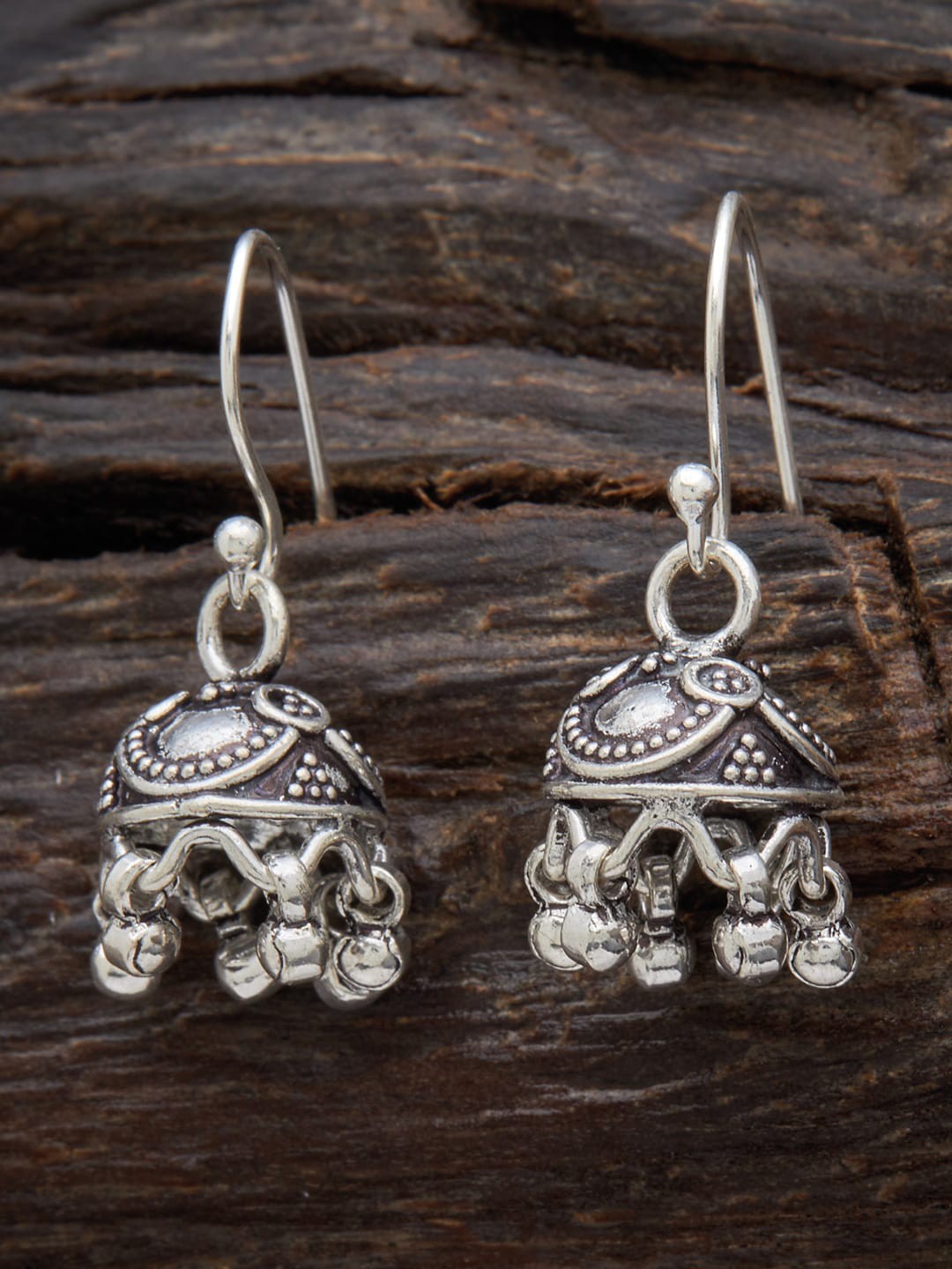 

Kushal's Fashion Jewellery 92.5 Pure Silver Rhodium-Plated Classic Drop Earrings
