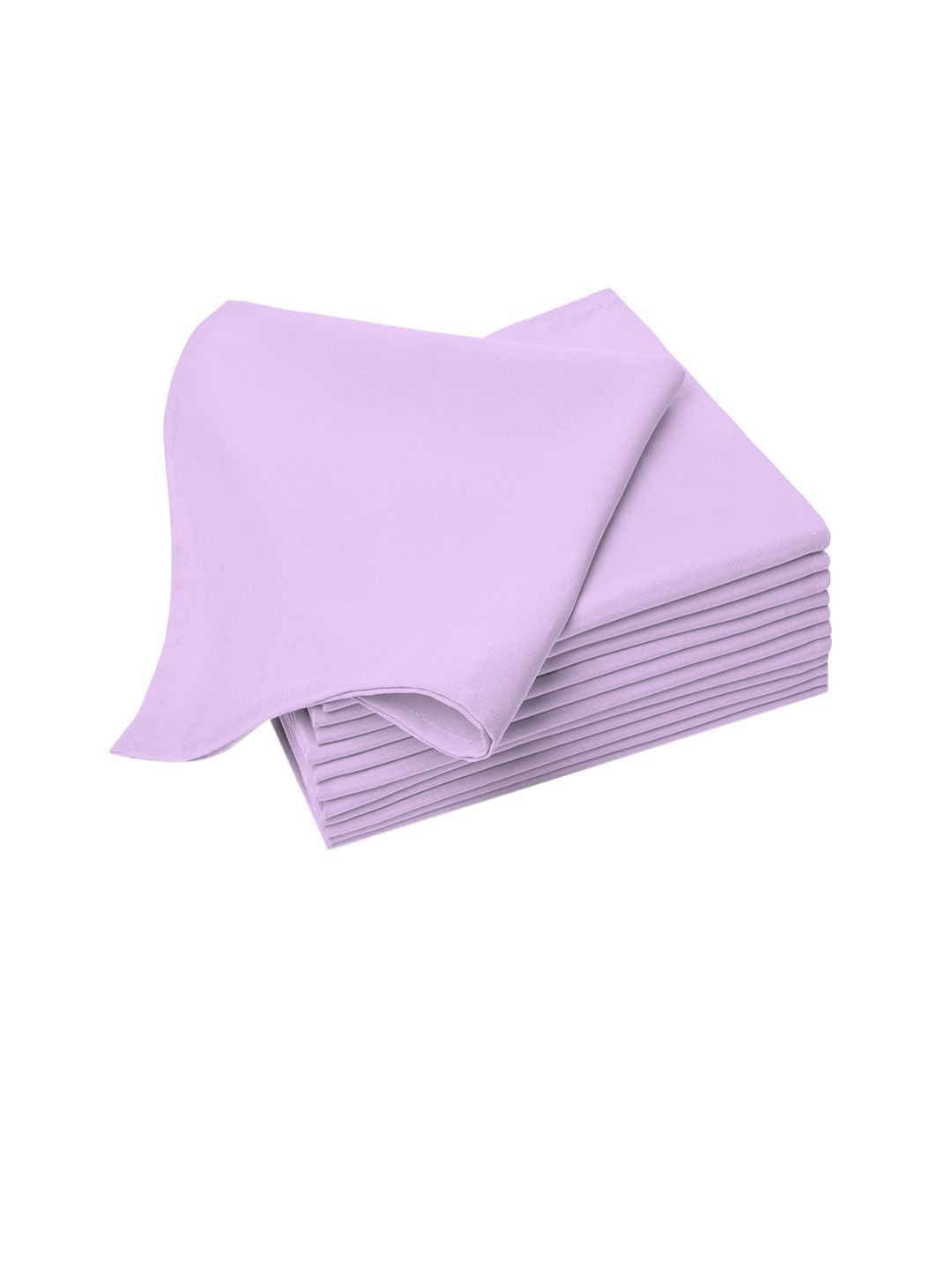 

PIZUNA LINENS Pack Of 8 Pure Cotton Napkin Set, Lavender