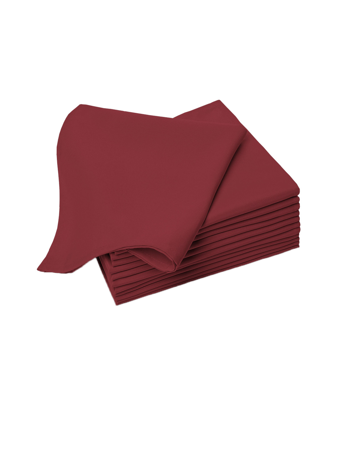 

PIZUNA LINENS Set Of 8 Pure Cotton Napkins, Red