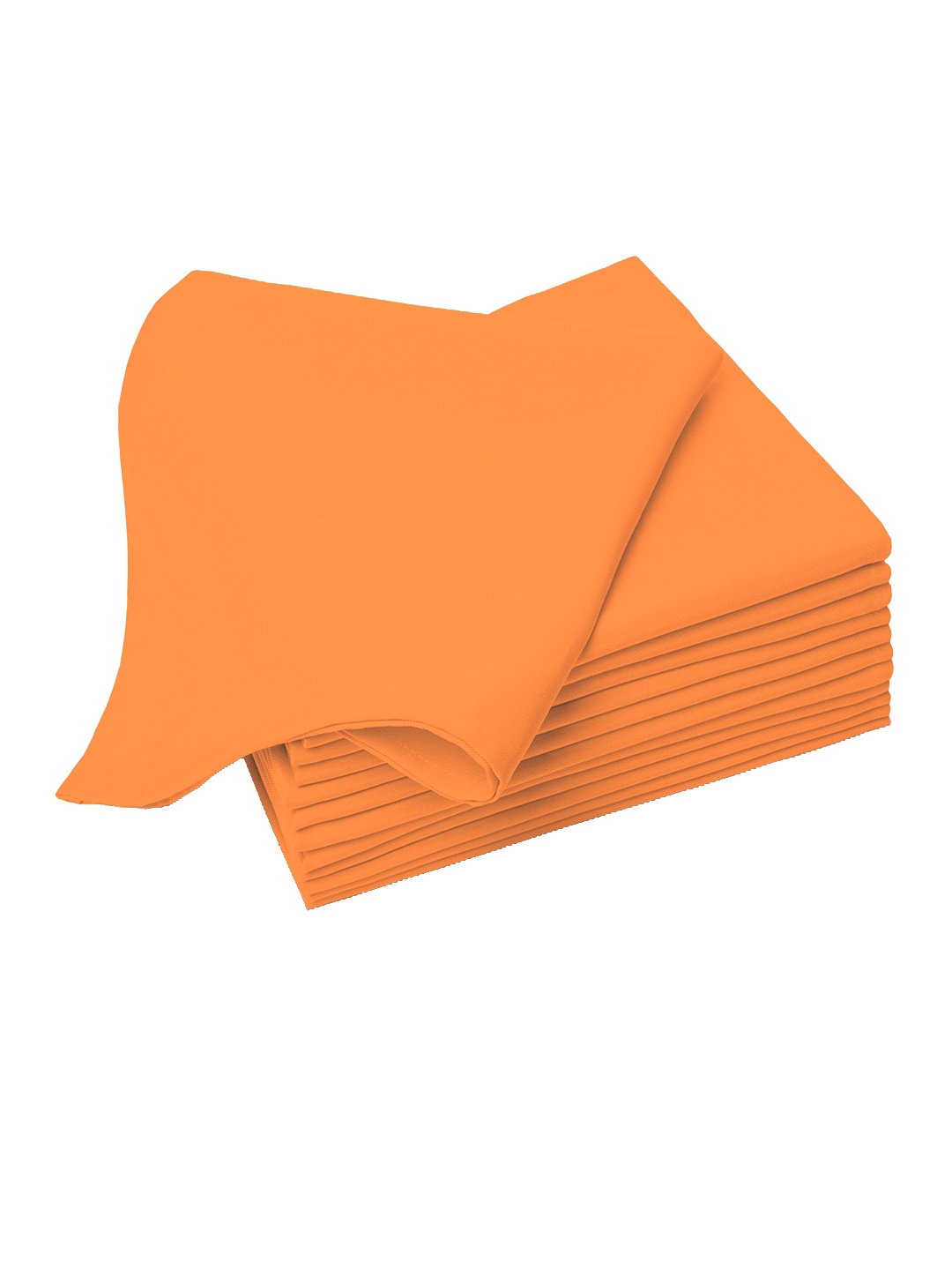 

PIZUNA LINENS Set Of 8 Pure Cotton Napkin Set, Orange