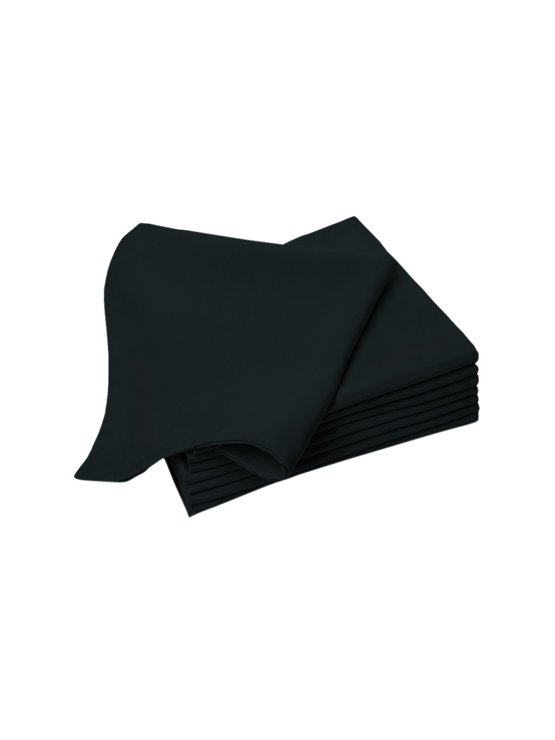 

PIZUNA LINENSSet of 24 Pure Cotton Table Napkin Set, Black