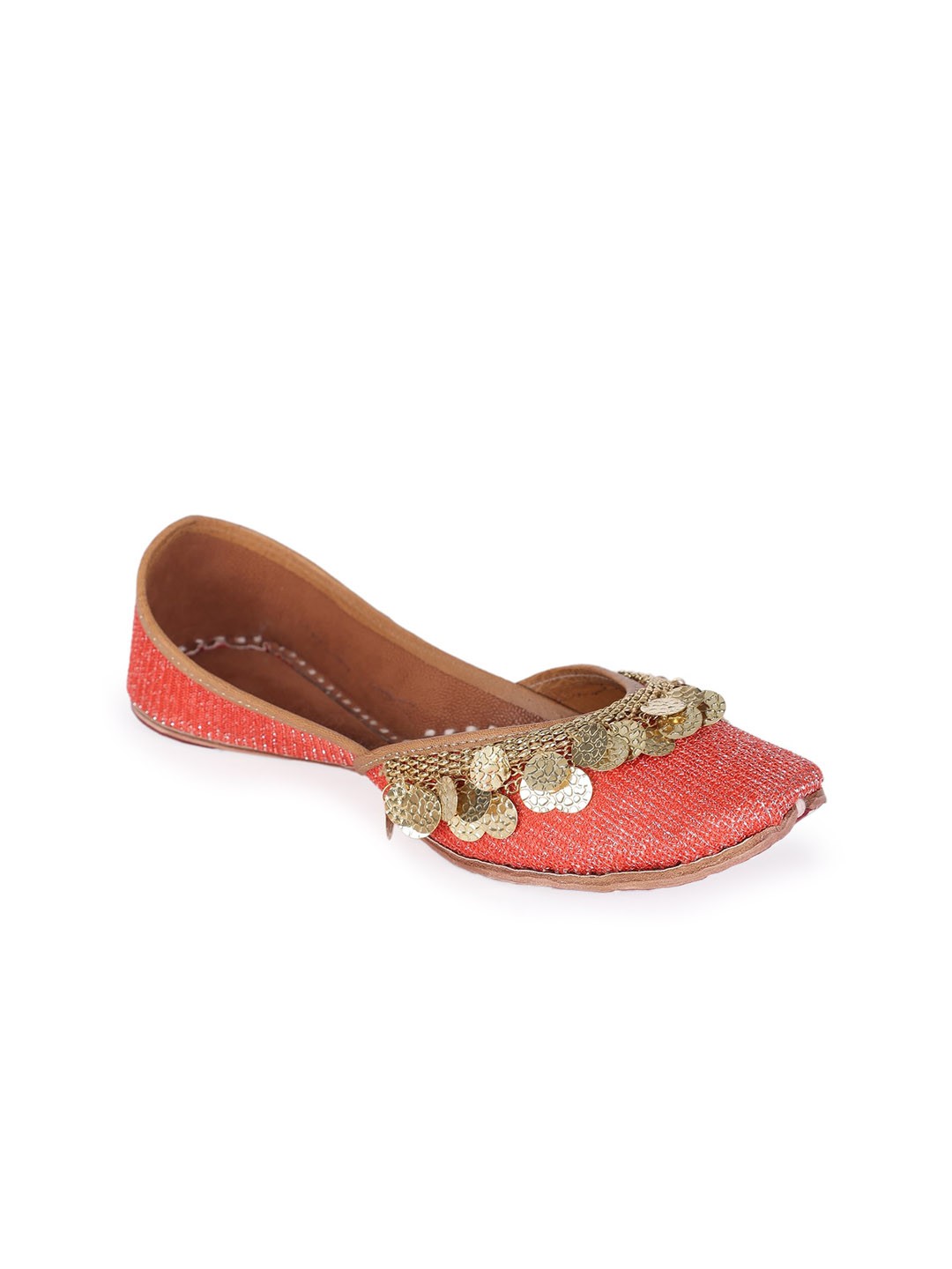 

5 ELEMENTS Embellished Ethnic Ballerinas, Red