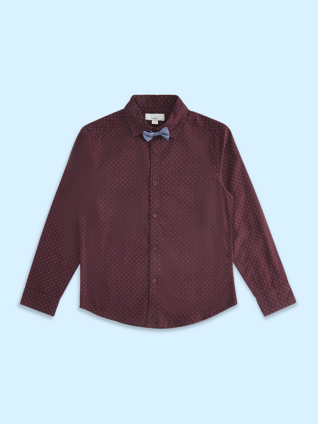

Pantaloons Junior Boys Printed Cotton Casual Shirt, Maroon