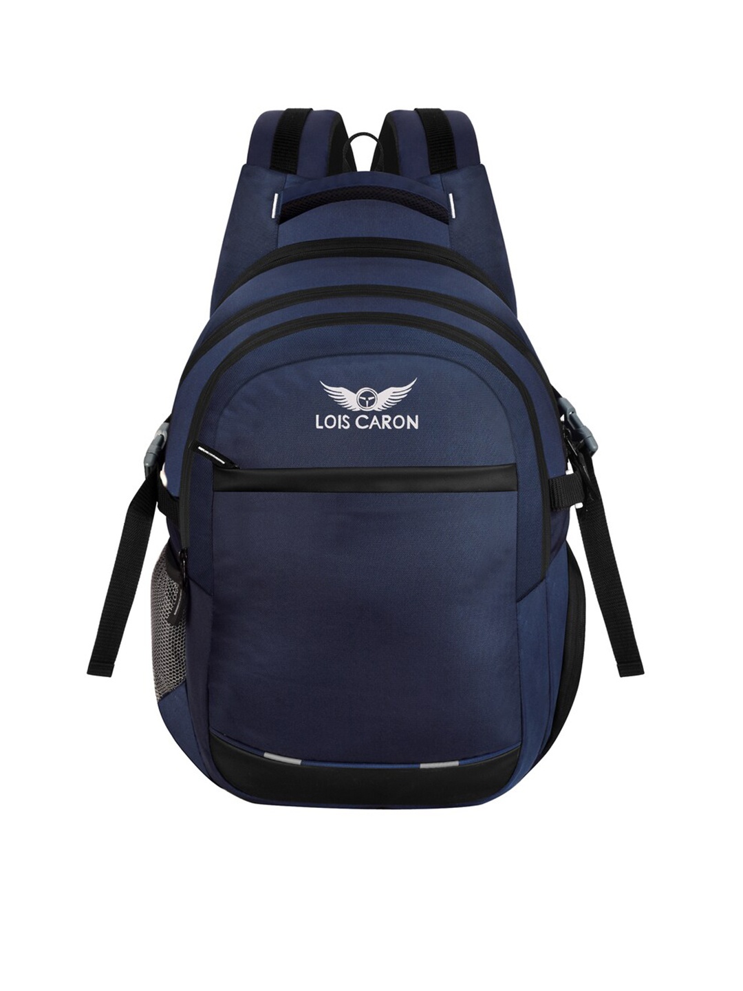 

LOIS CARON Laptop Backpack with Compression Straps, Blue