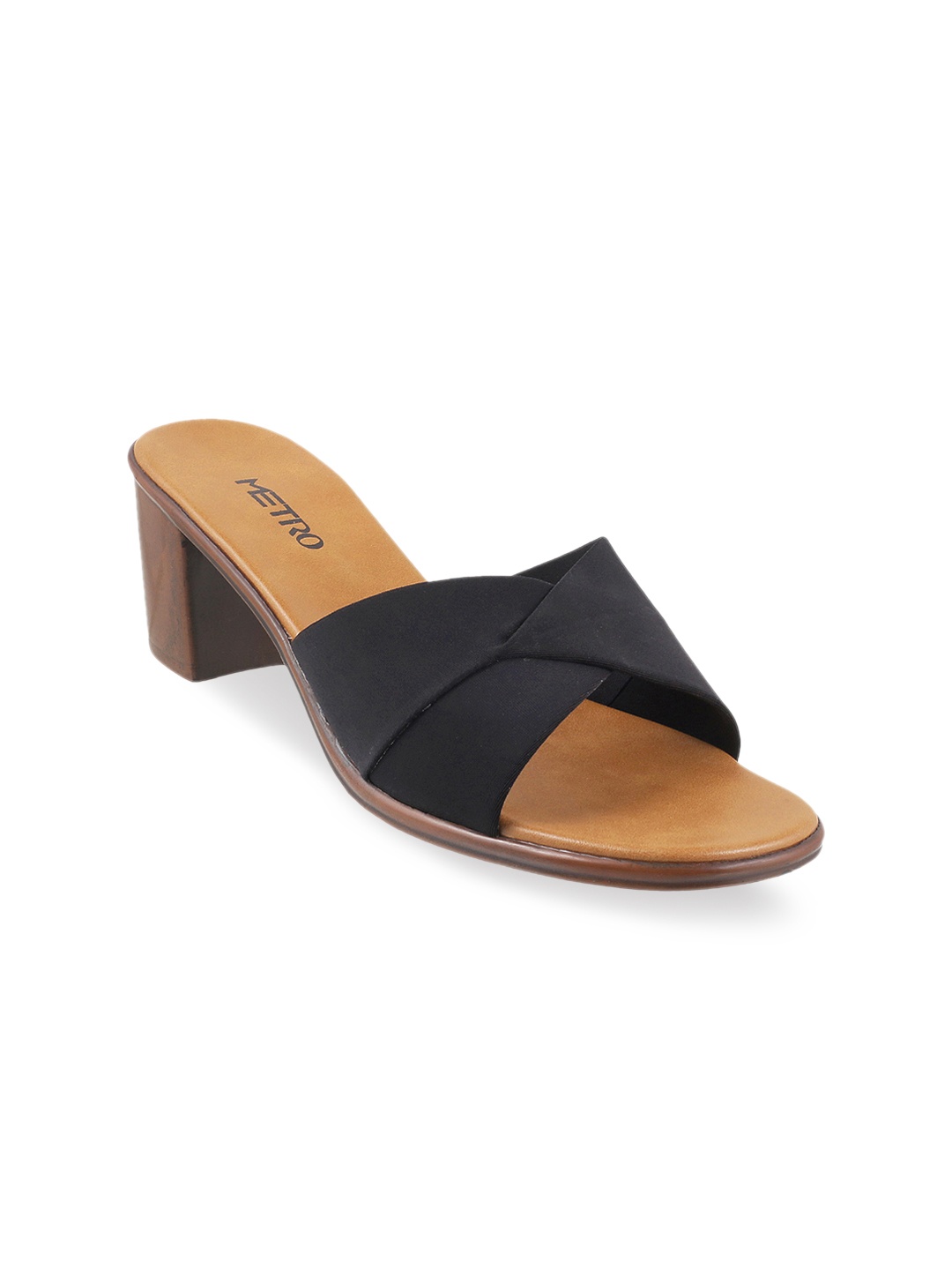 

Metro Women Black Solid Block Heels