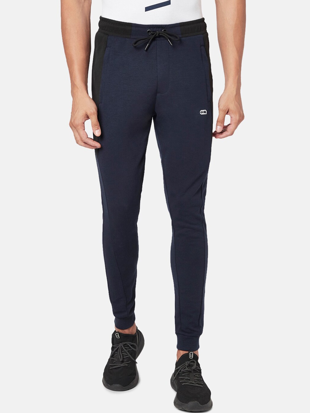 

Ajile by Pantaloons Men Slim-Fit Joggers, Navy blue