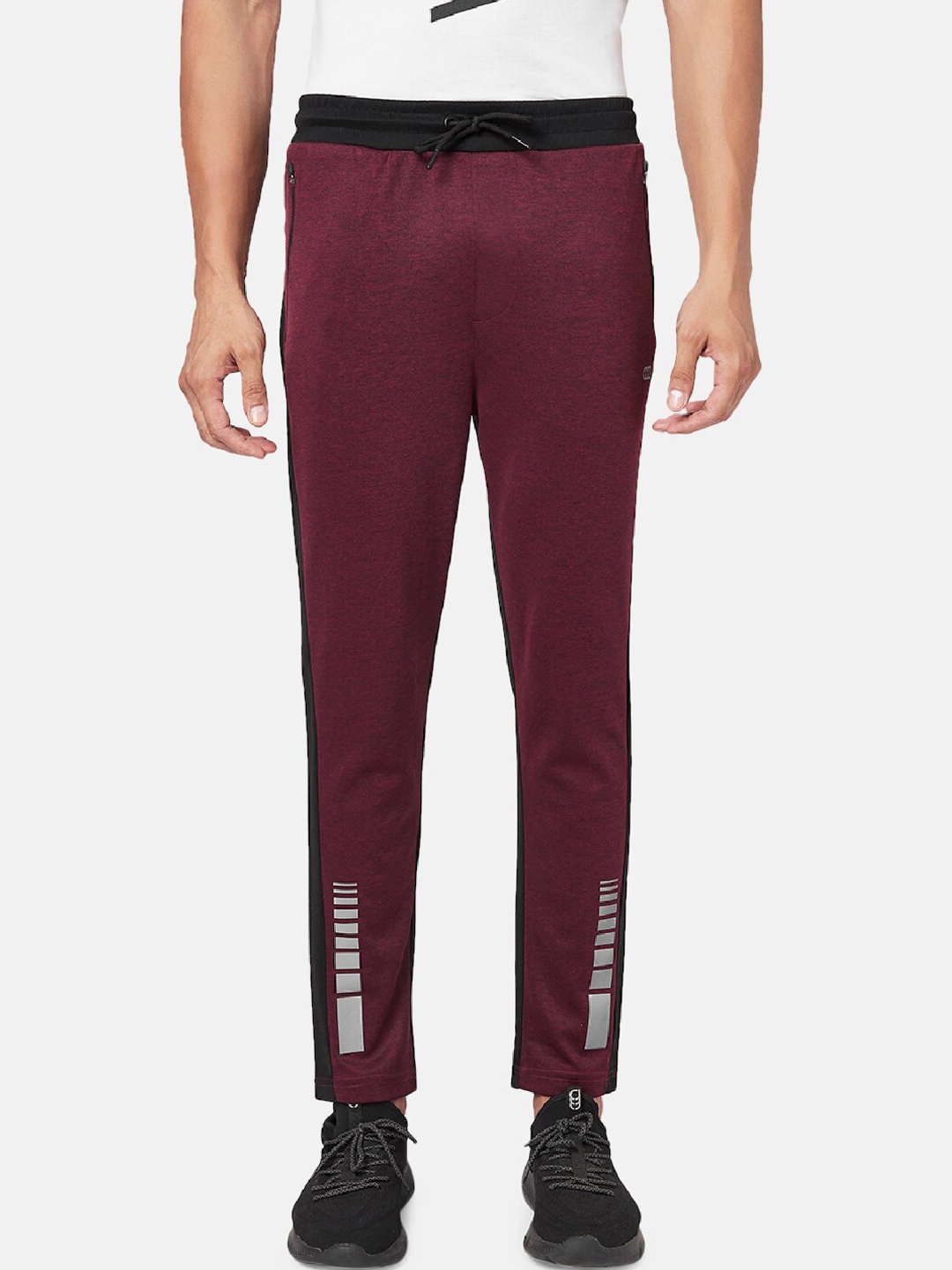 

Ajile by Pantaloons Men Slim-Fit Track Pants, Maroon