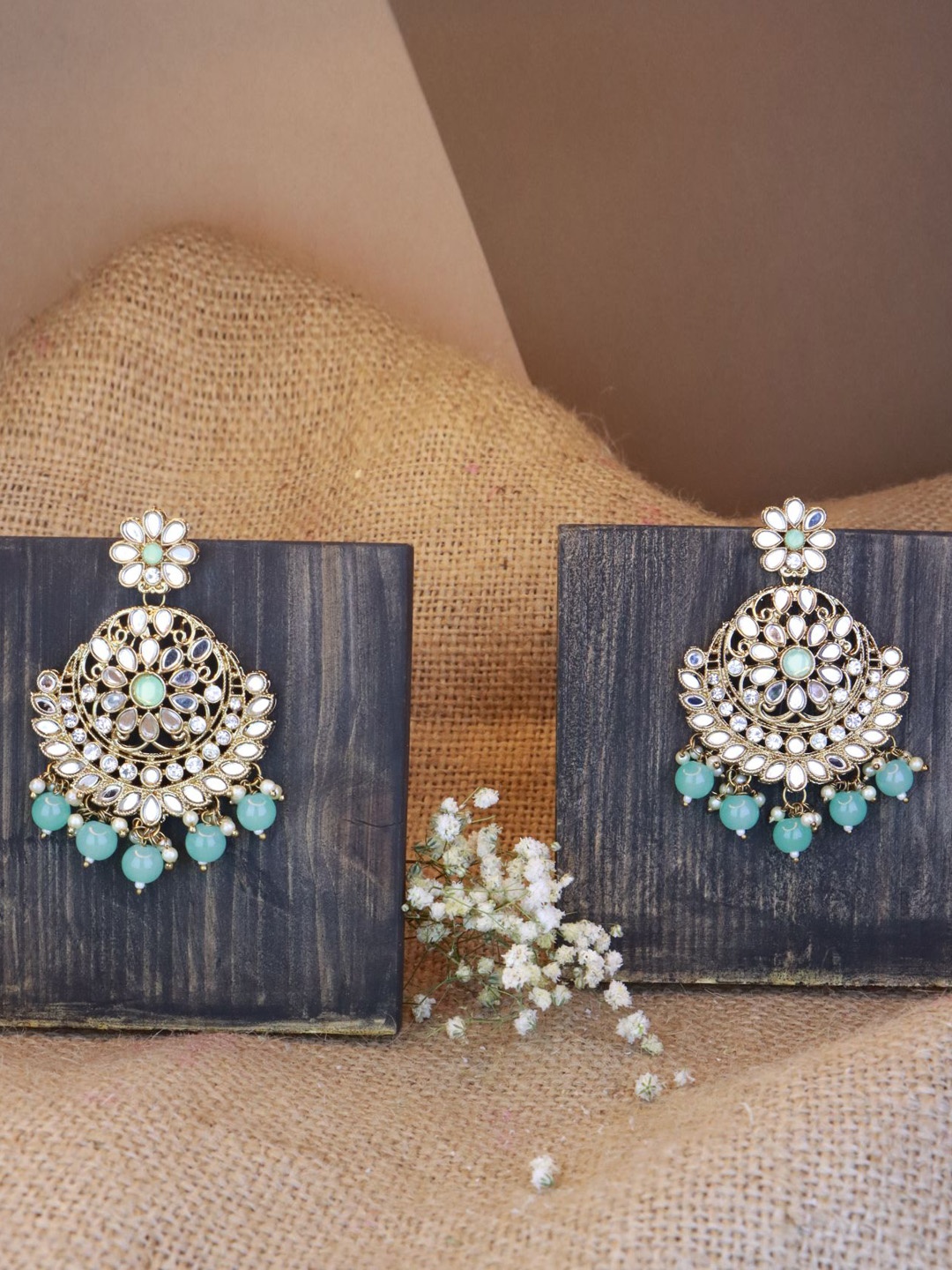 

I Jewels Contemporary Drop Earrings, Blue