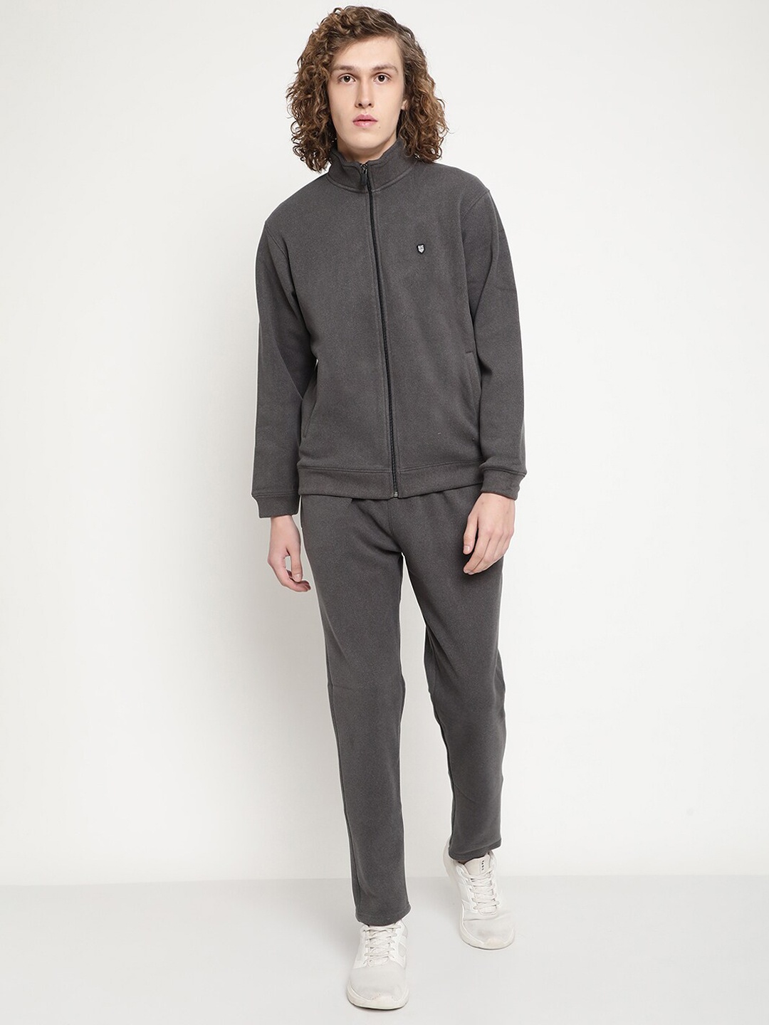 

Octave Men Solid Fleece Tracksuits, Grey