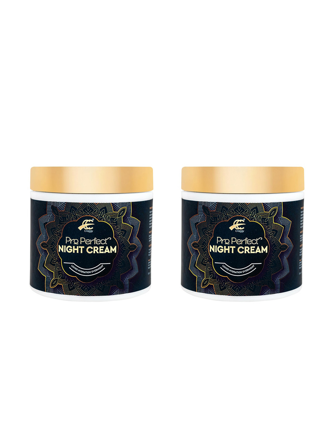 

Craggy Cosmetic Pro Perfect Set Of 2 Night Cream 75gm Each, Black