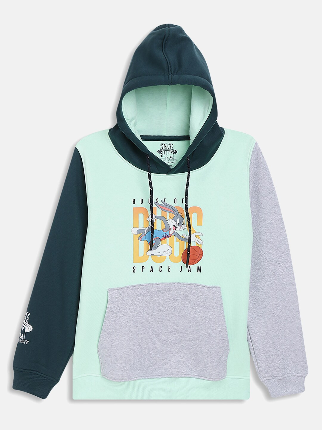 

Octave Boys Printed Hooded Fleece Sweatshirt, Green