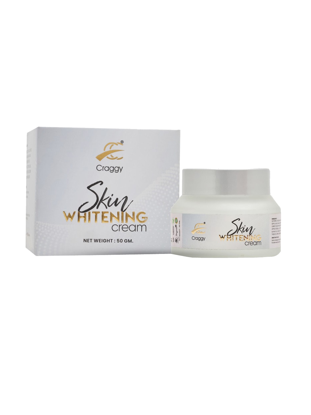 

Craggy Cosmetic Set Of 2 Skin Whitening Cream 50gm Each, White