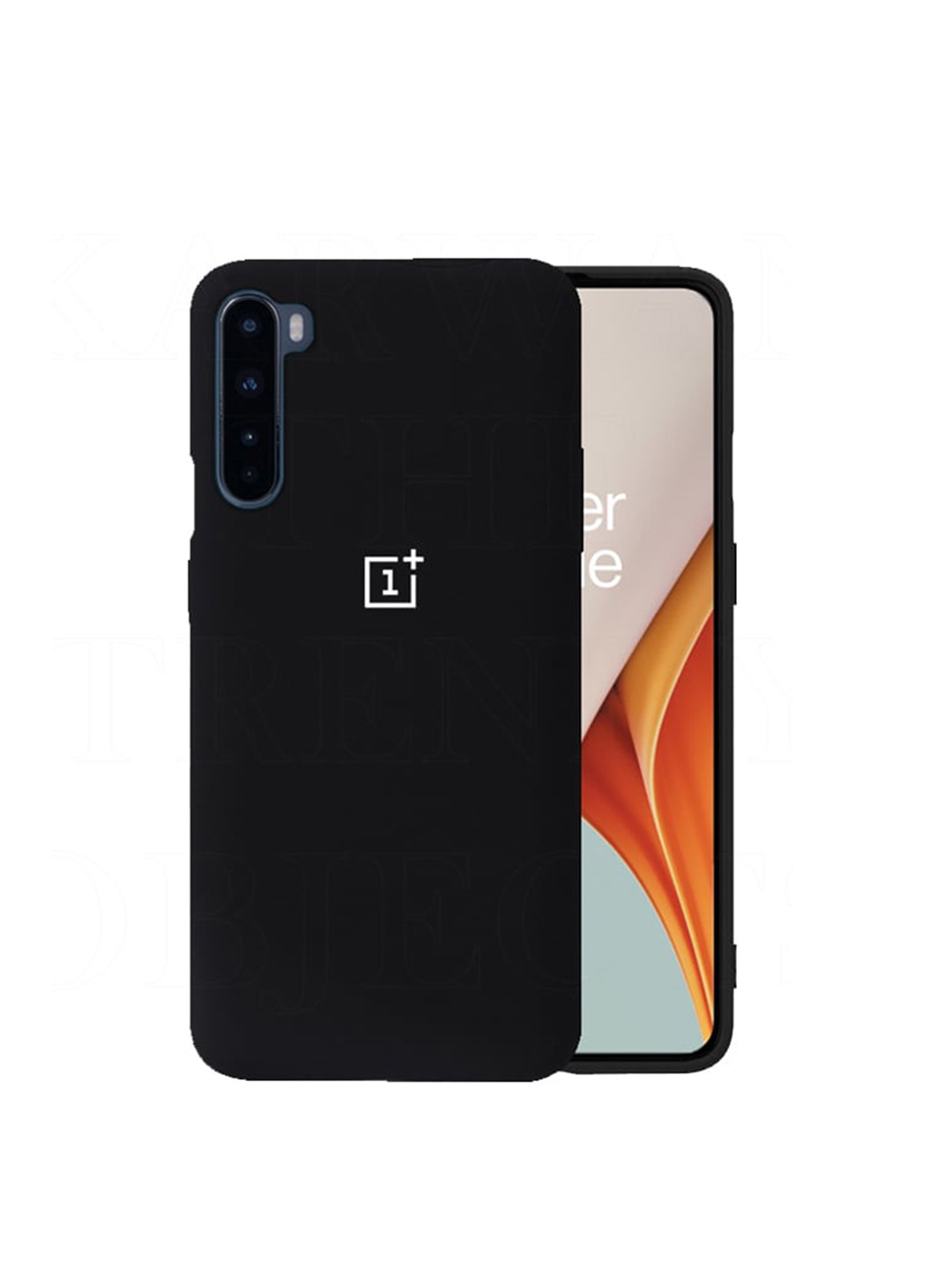 

Karwan OnePlus Nord Liquid Silicone Back Case, Black