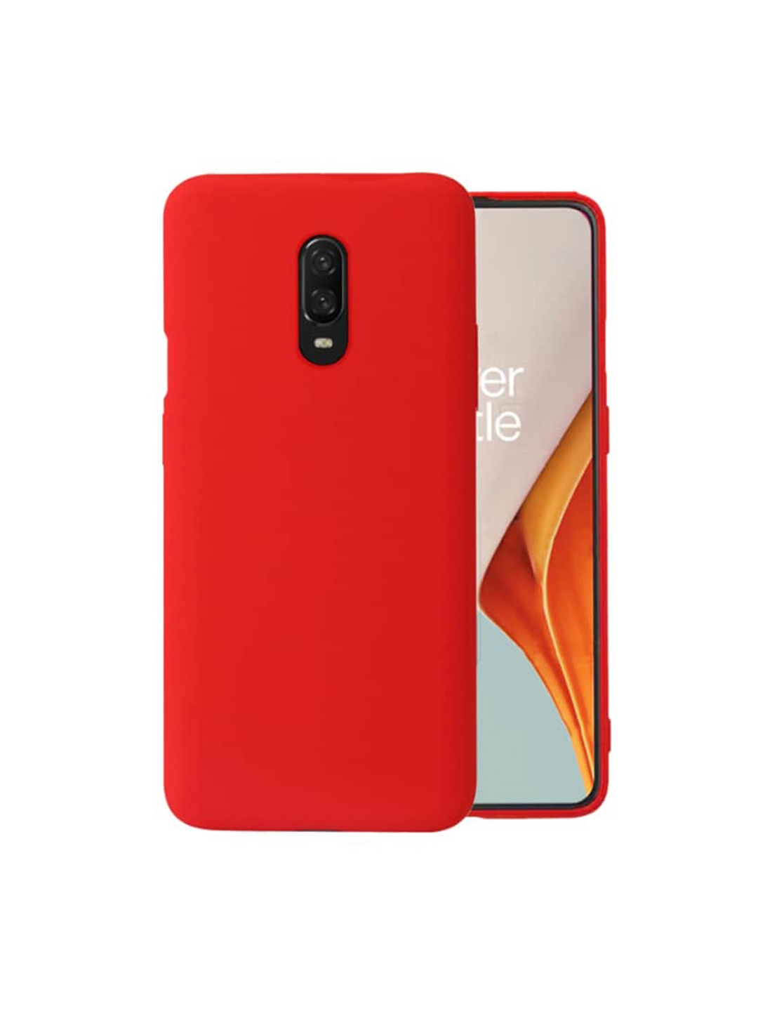 

Karwan OnePlus 6T Liquid Silicone Phone Back Cover, Red