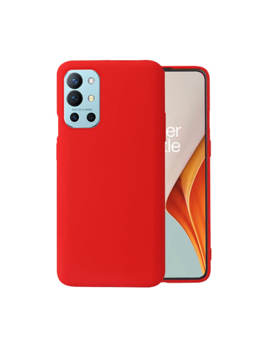 

Karwan OnePlus 9R Silicone Phone Back Case, Red