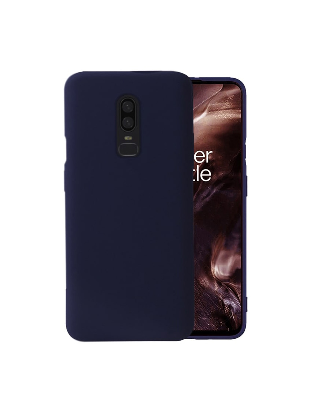 

Karwan Liquid Silicone OnePlus 6 Mobile Back Cover, Blue