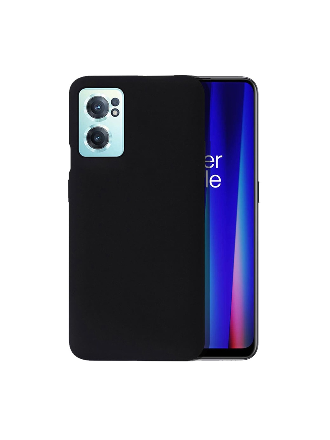 

Karwan Anti-Skid Liquid Silicone OnePlus Nord CE 2 Phone Back Cover, Black