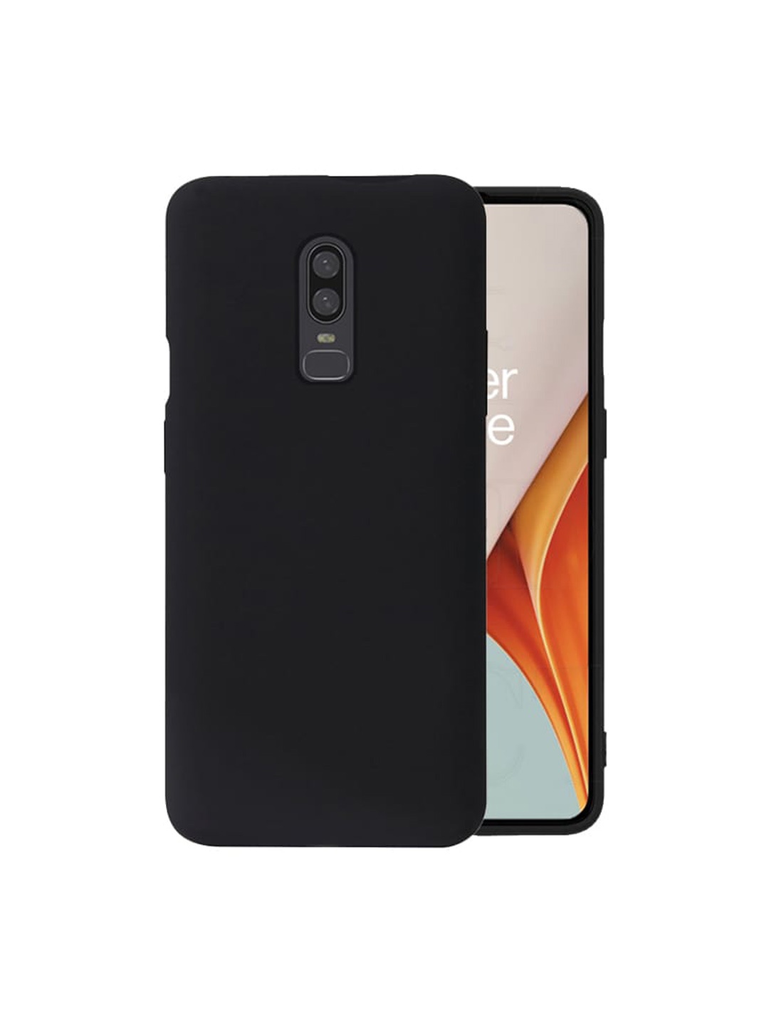 

Karwan OnePlus 6 Silicone Phone Back Case, Black