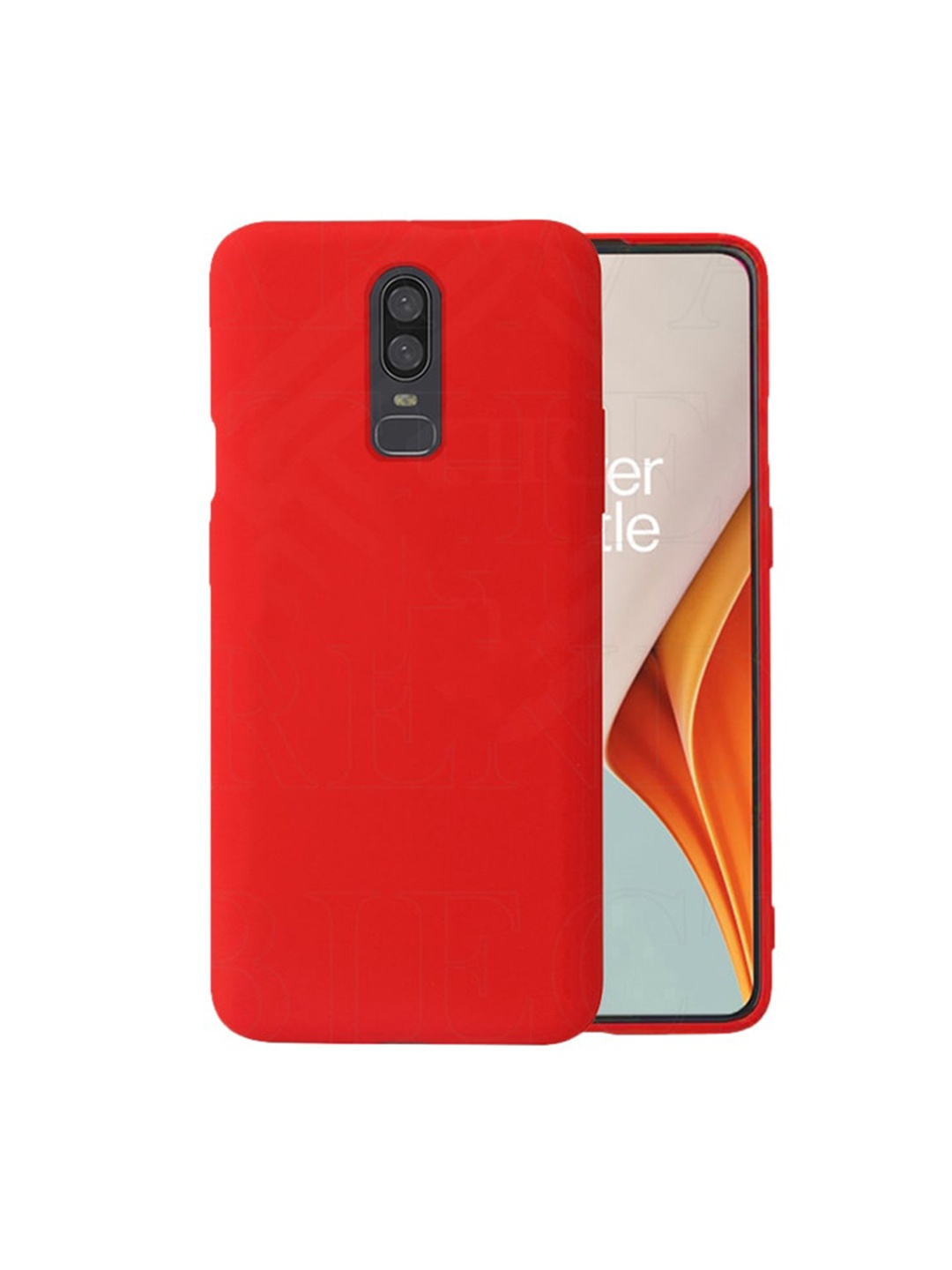 

Karwan OnePlus 6 Liquid Silicone Back Case, Red