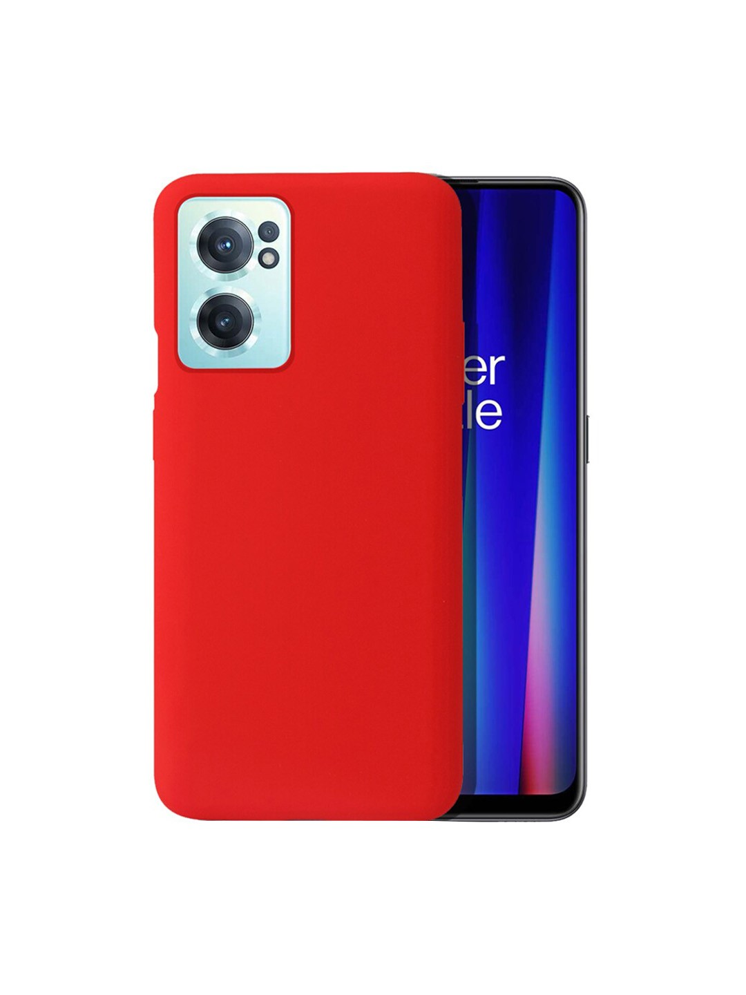 

Karwan OnePlus Nord CE 2 Silicone Phone Back Case, Red