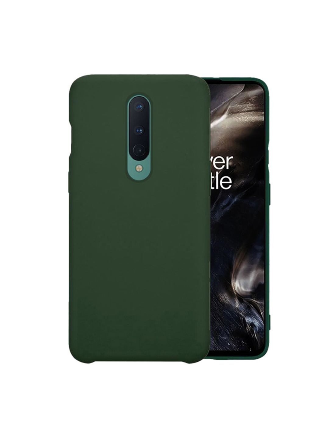 

Karwan OnePlus 8 Liquid Silicone Back Cases, Green