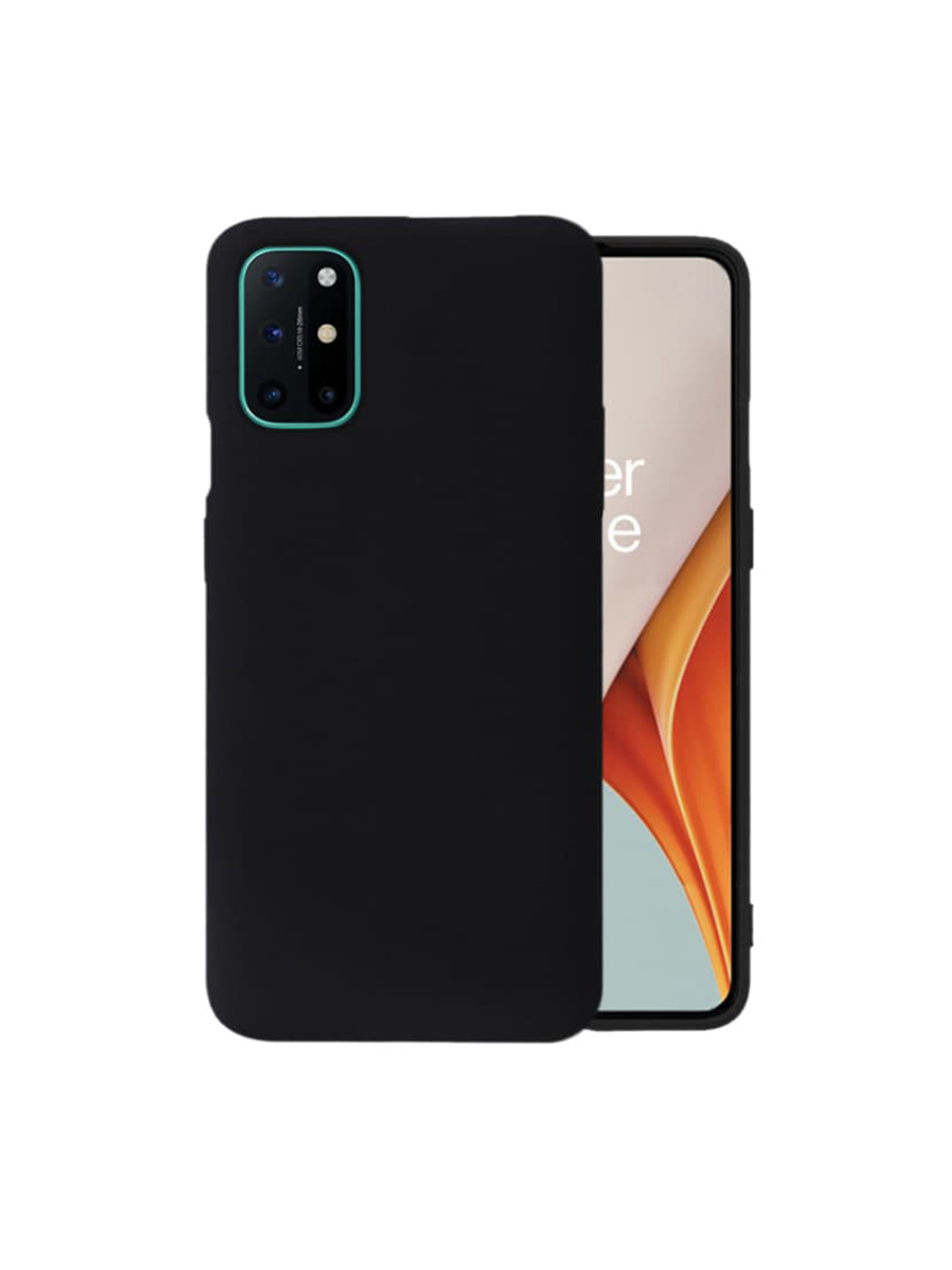 

Karwan OnePlus 8T Liquid Silicone Phone Back Cover, Black