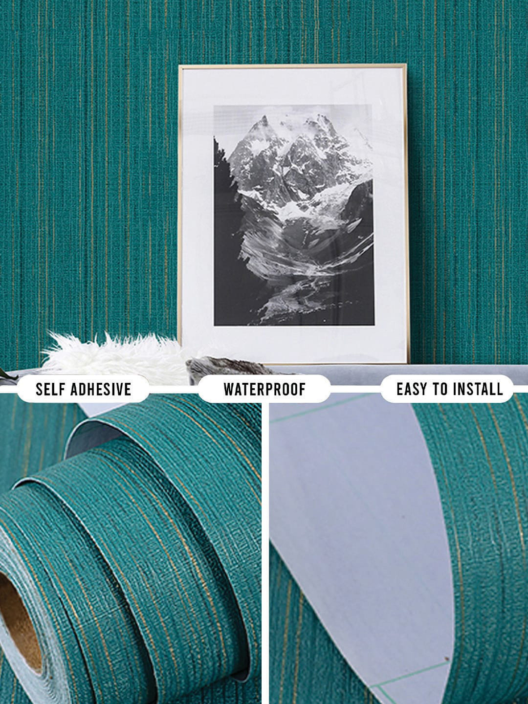 

Bonhomie Wallopedia Green Textured Wall Sticker