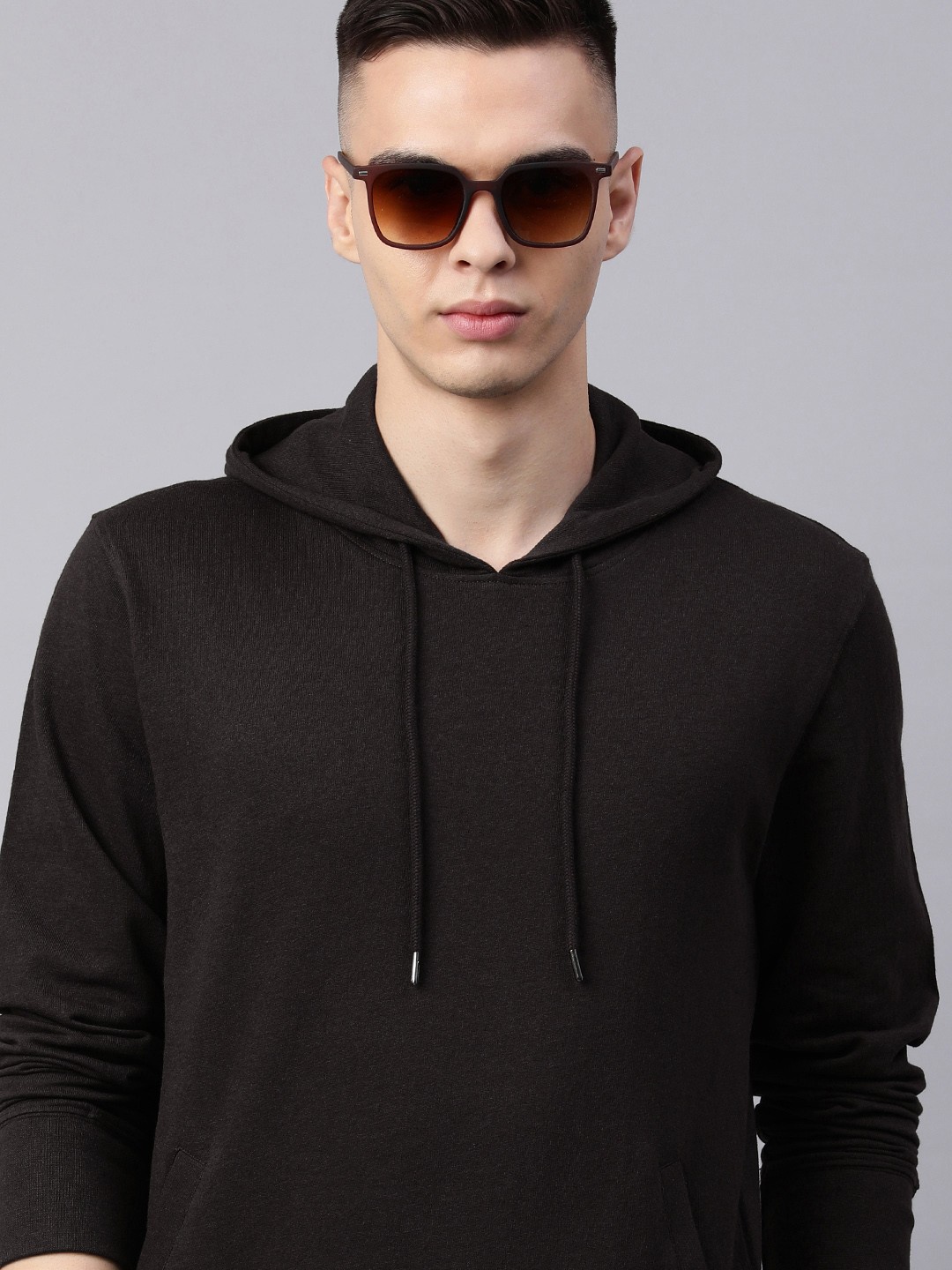 

Huetrap Men Hooded Pullover Sweatshirt, Brown
