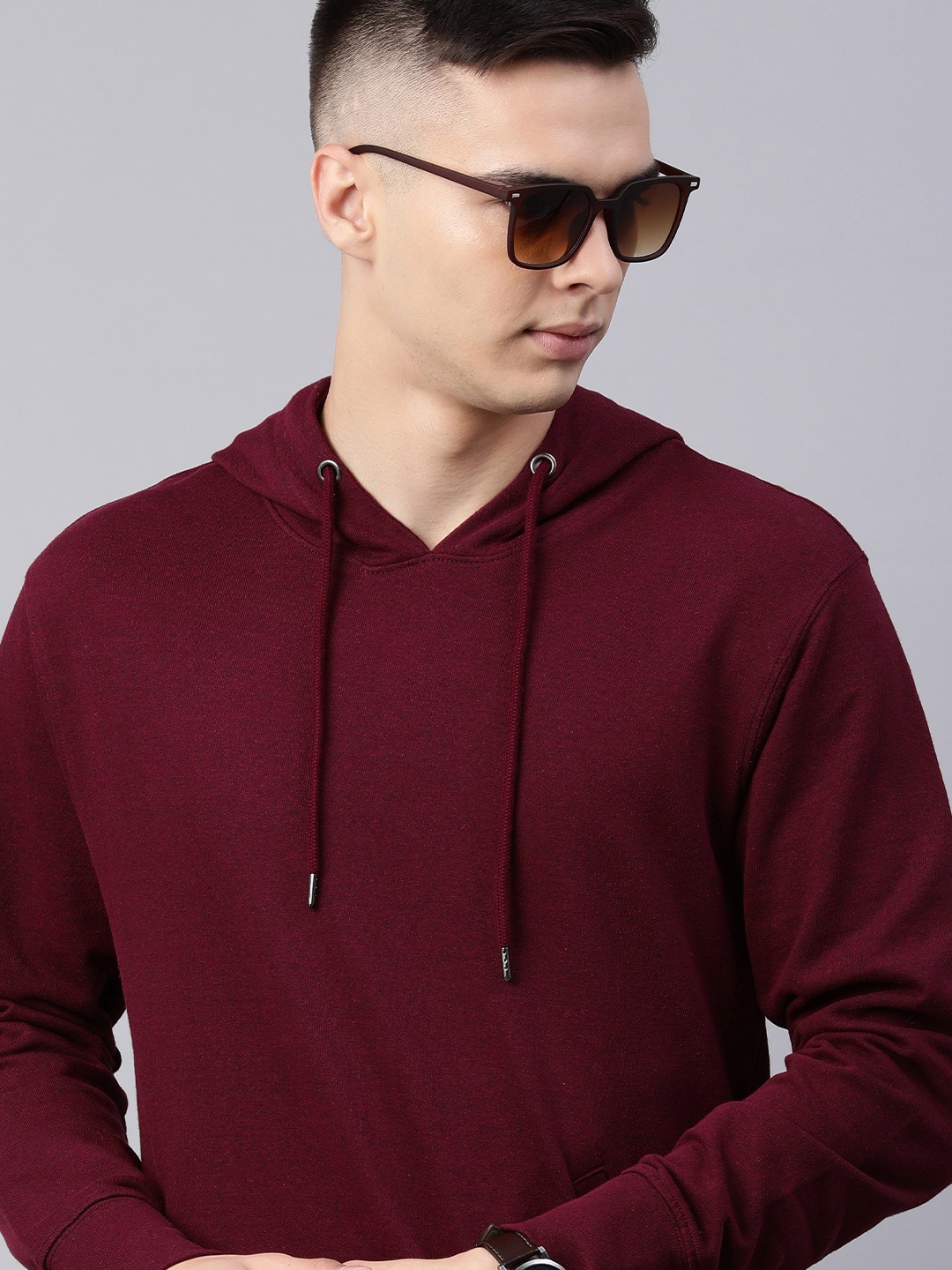 

Huetrap Men Hooded Pullover Sweatshirt, Purple