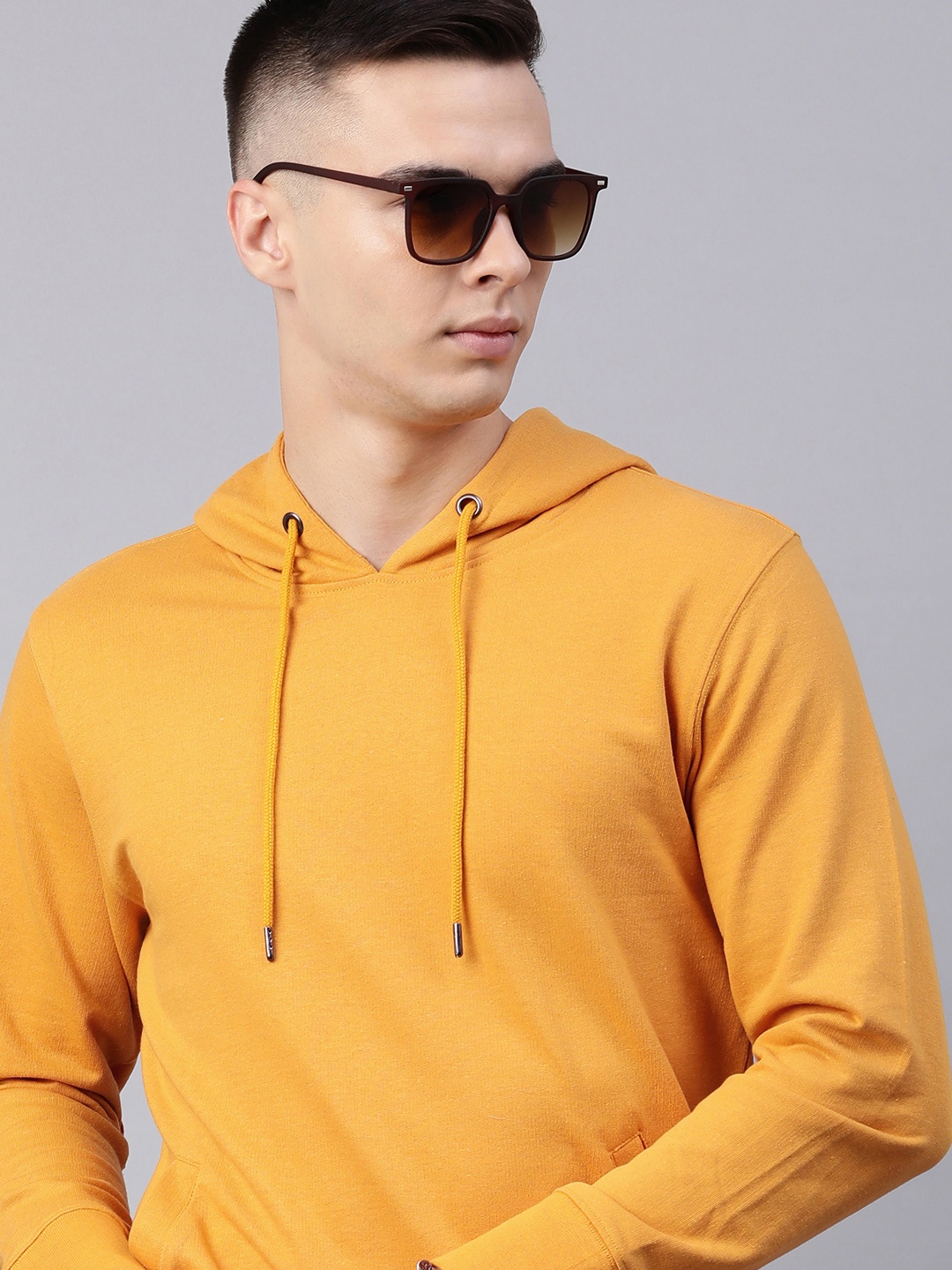 

Huetrap Men Hooded Pullover Sweatshirt, Gold