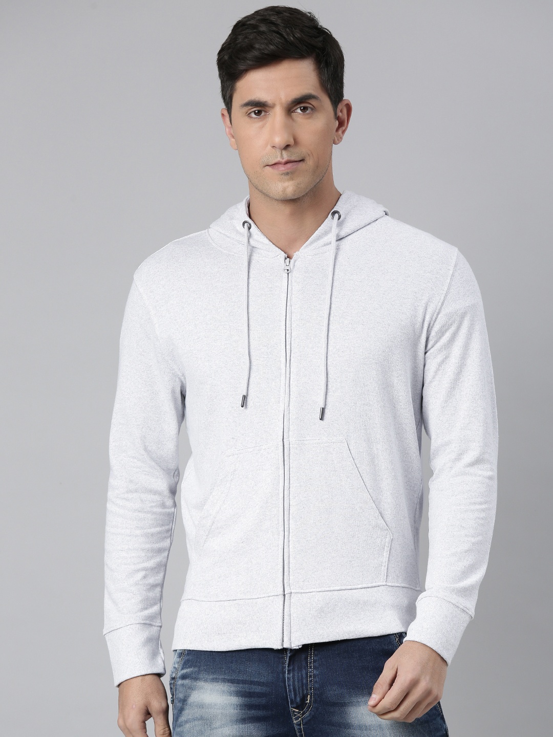 

Huetrap Men Solid Hooded Cotton Sweatshirt, White