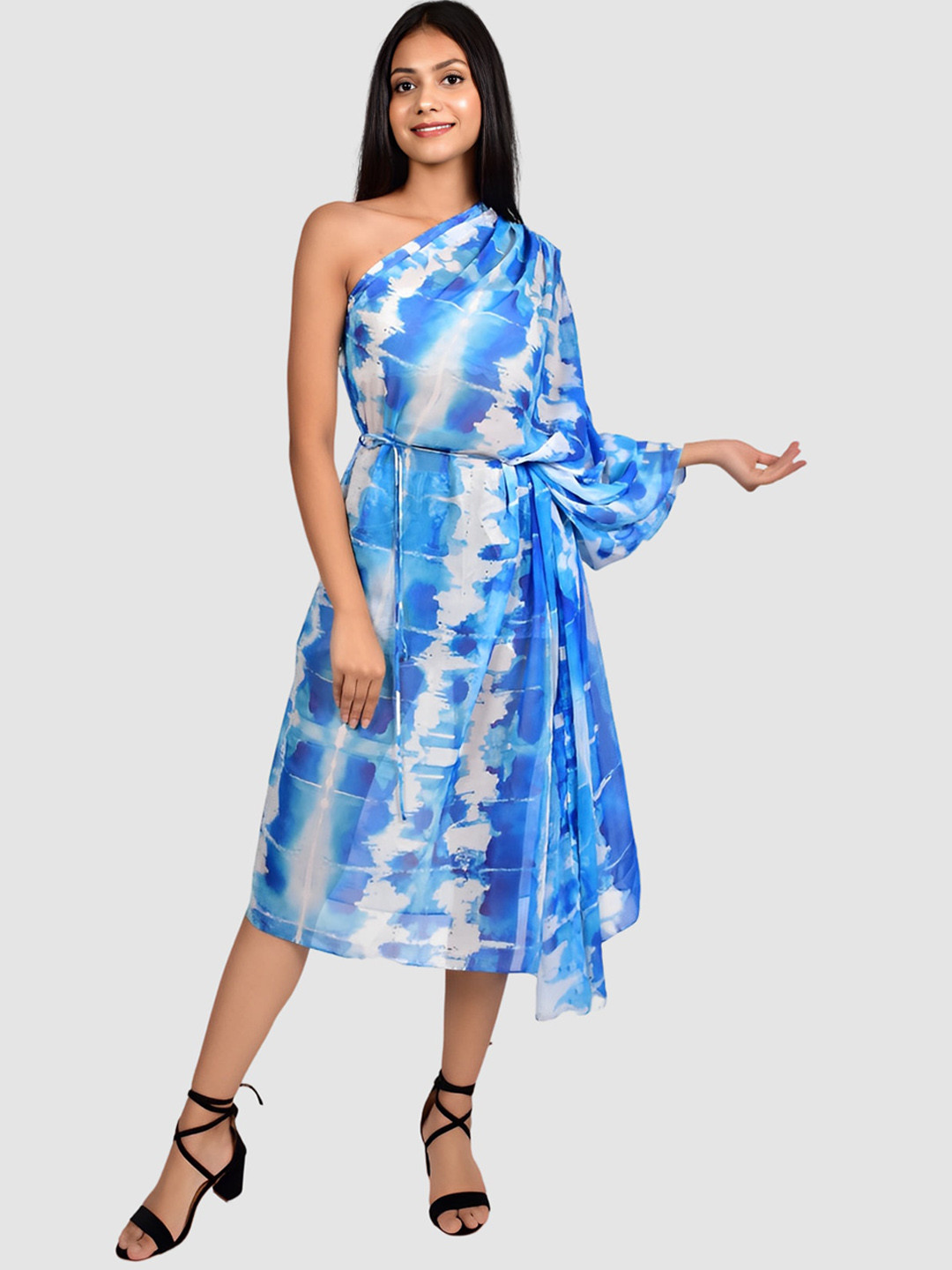 

Rajoria Instyle Women Printed Kaftan Cover Up Swimwear, Blue