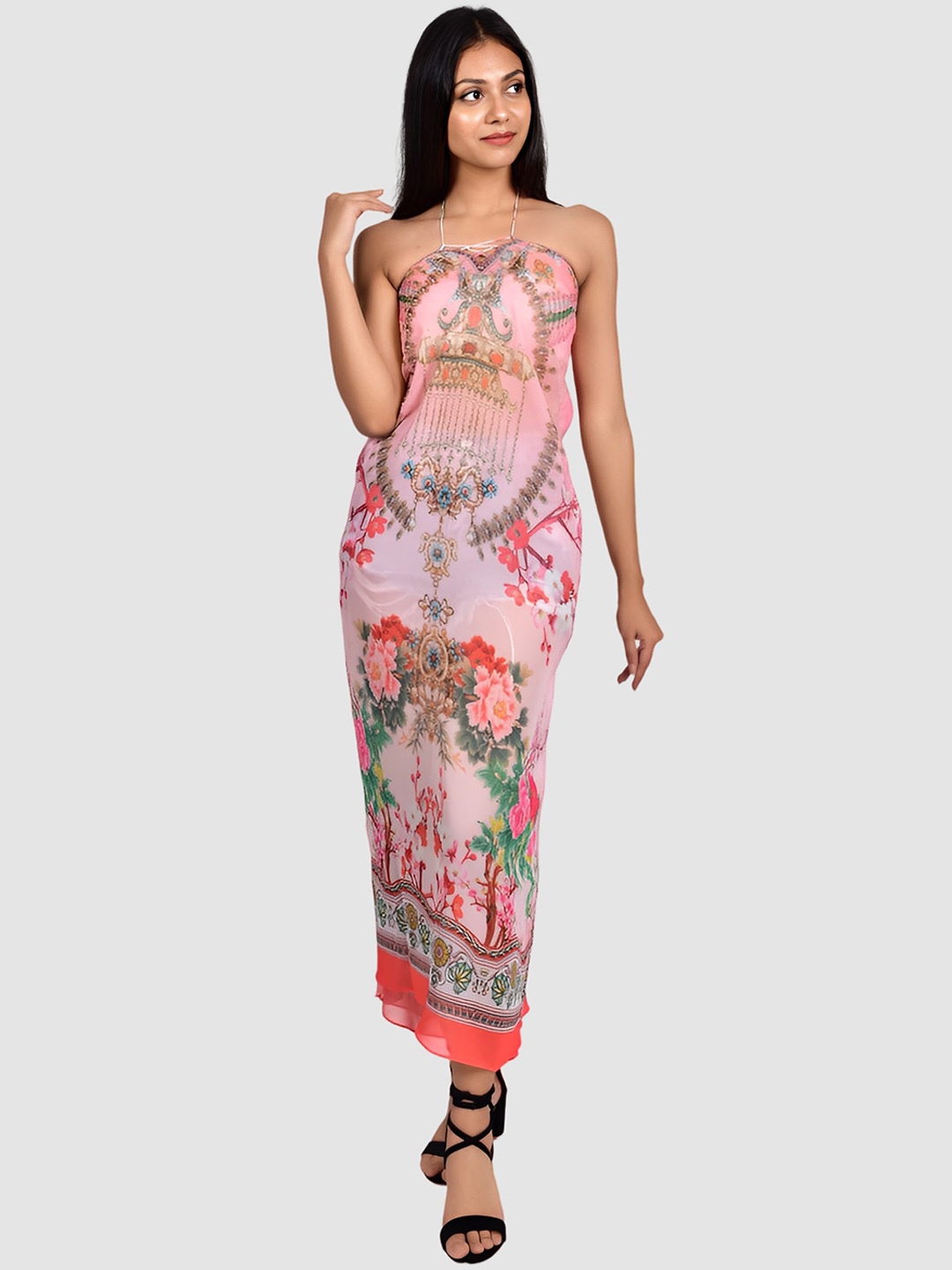 

Rajoria Instyle Printed Cover Up Dress, Pink