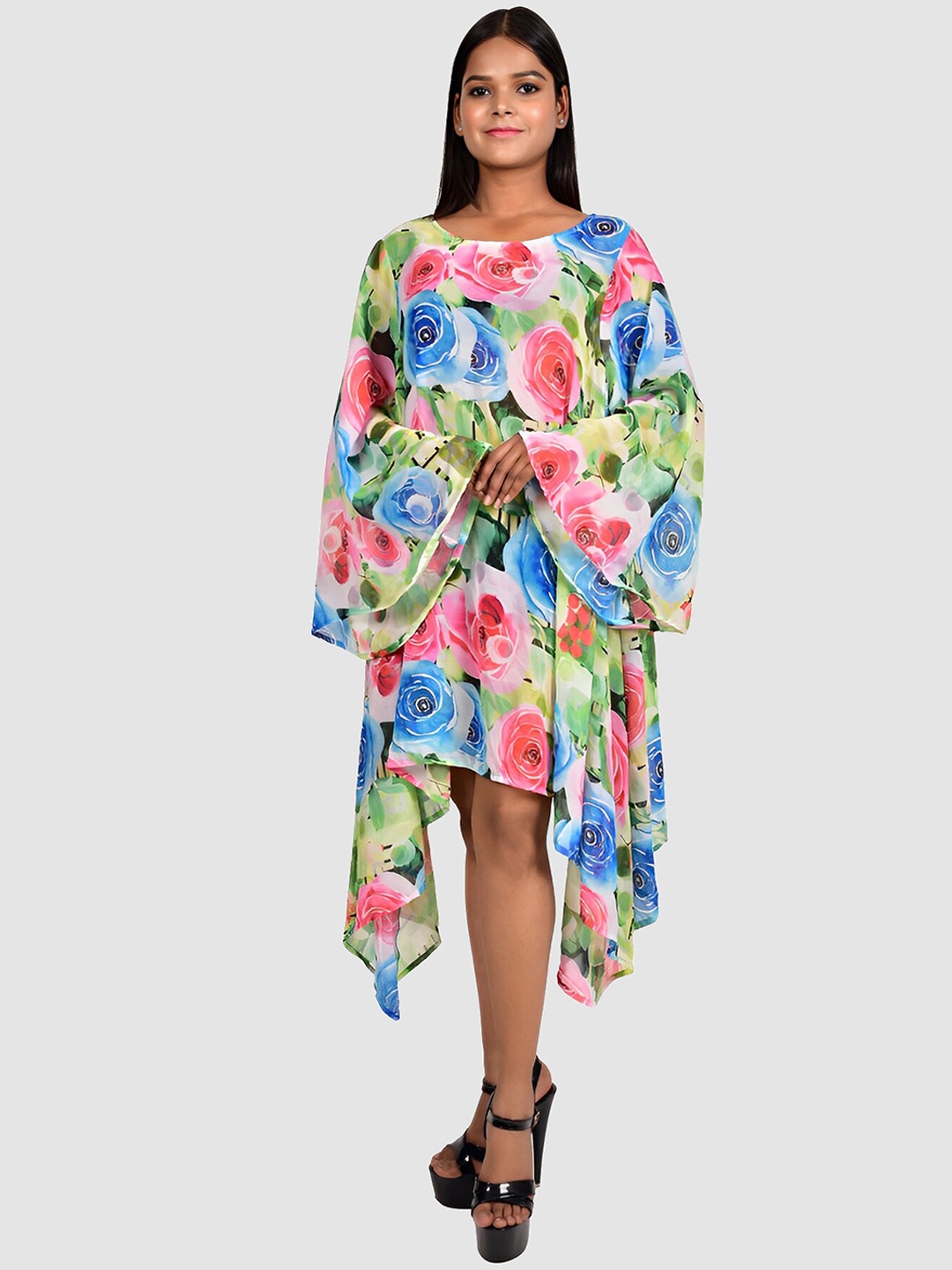 

Rajoria Instyle Women Printed Cover-Up Kaftan Dress, Blue