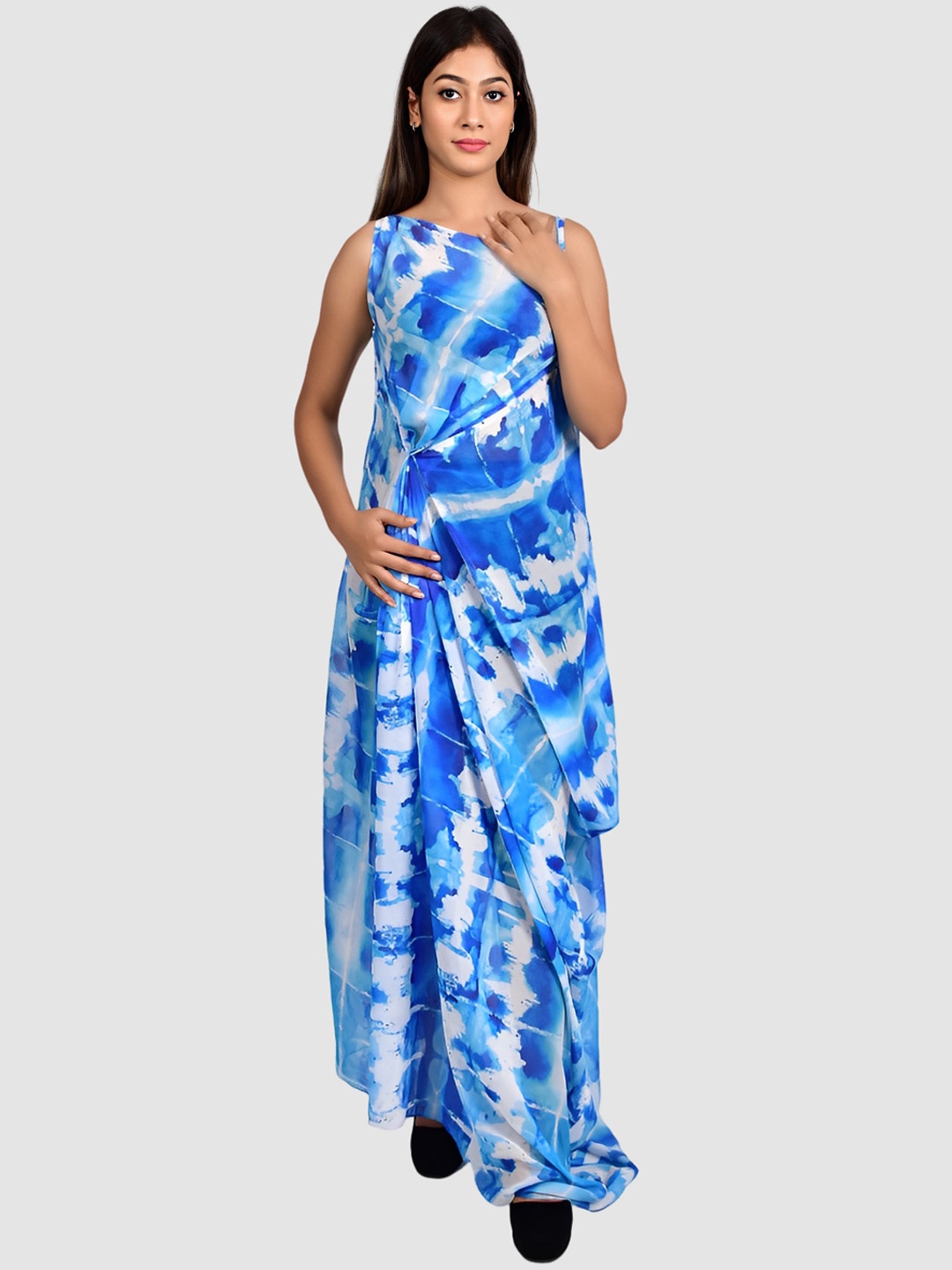

Rajoria Instyle Women Printed Kaftan Cover Up Swimwear, Blue