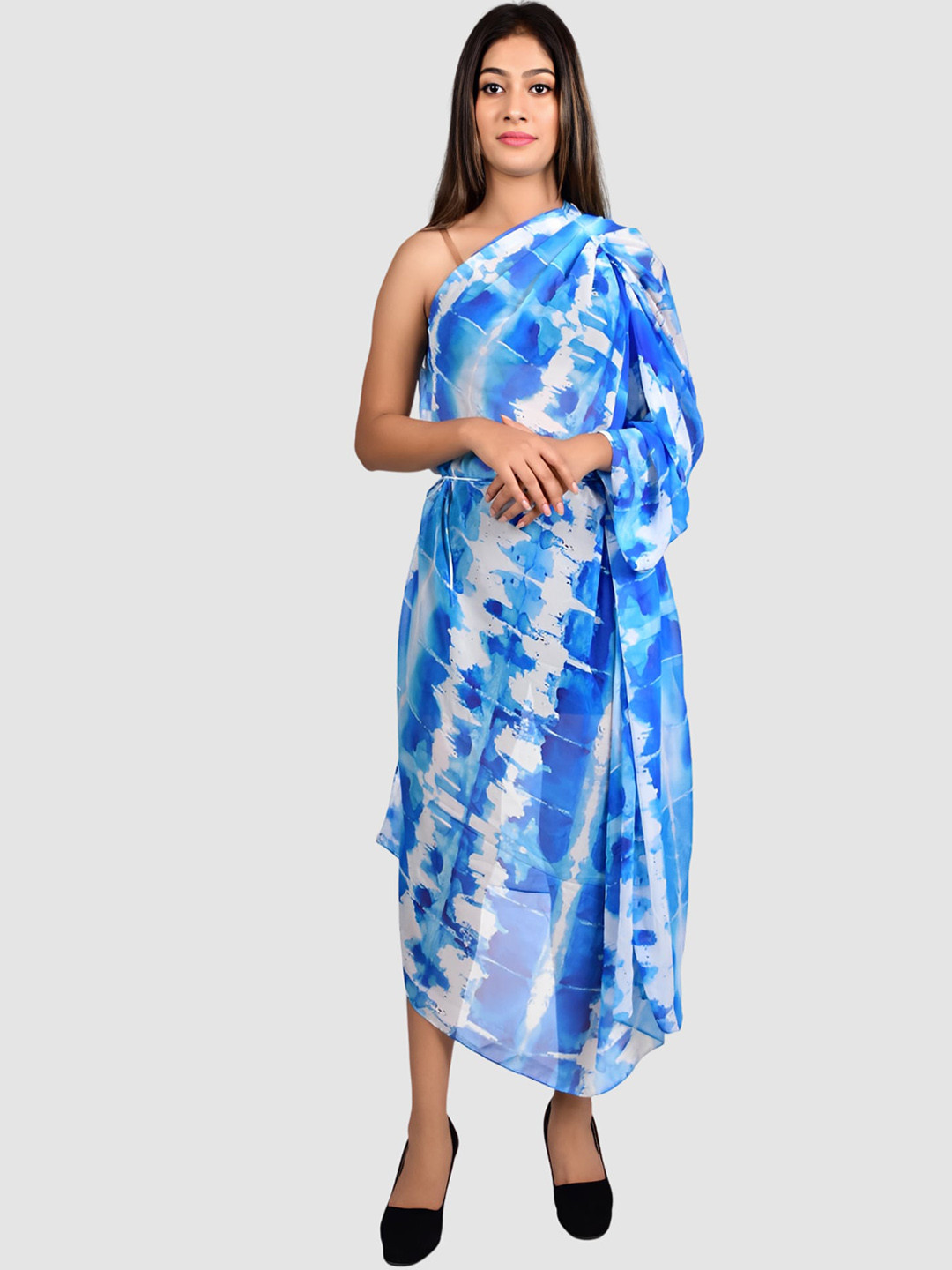 

Rajoria Instyle Women Printed Kaftan Cover Up Dress, Blue
