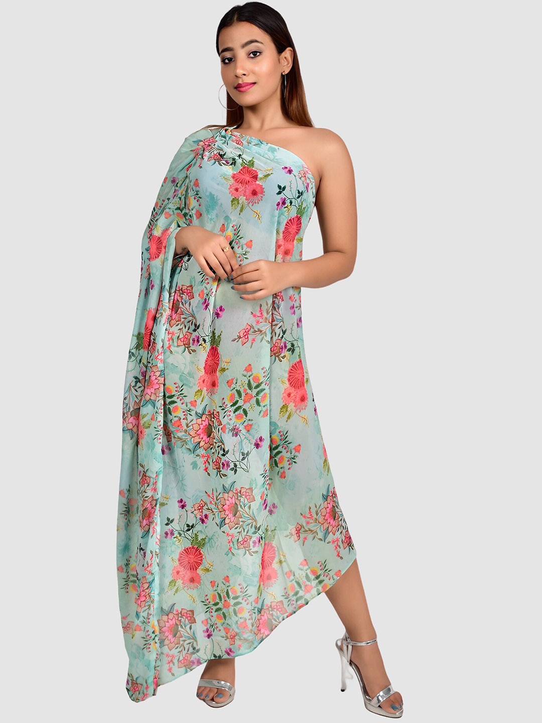 

Rajoria Instyle Women Floral Printed Cover-up Swimwear Dress, Sea green