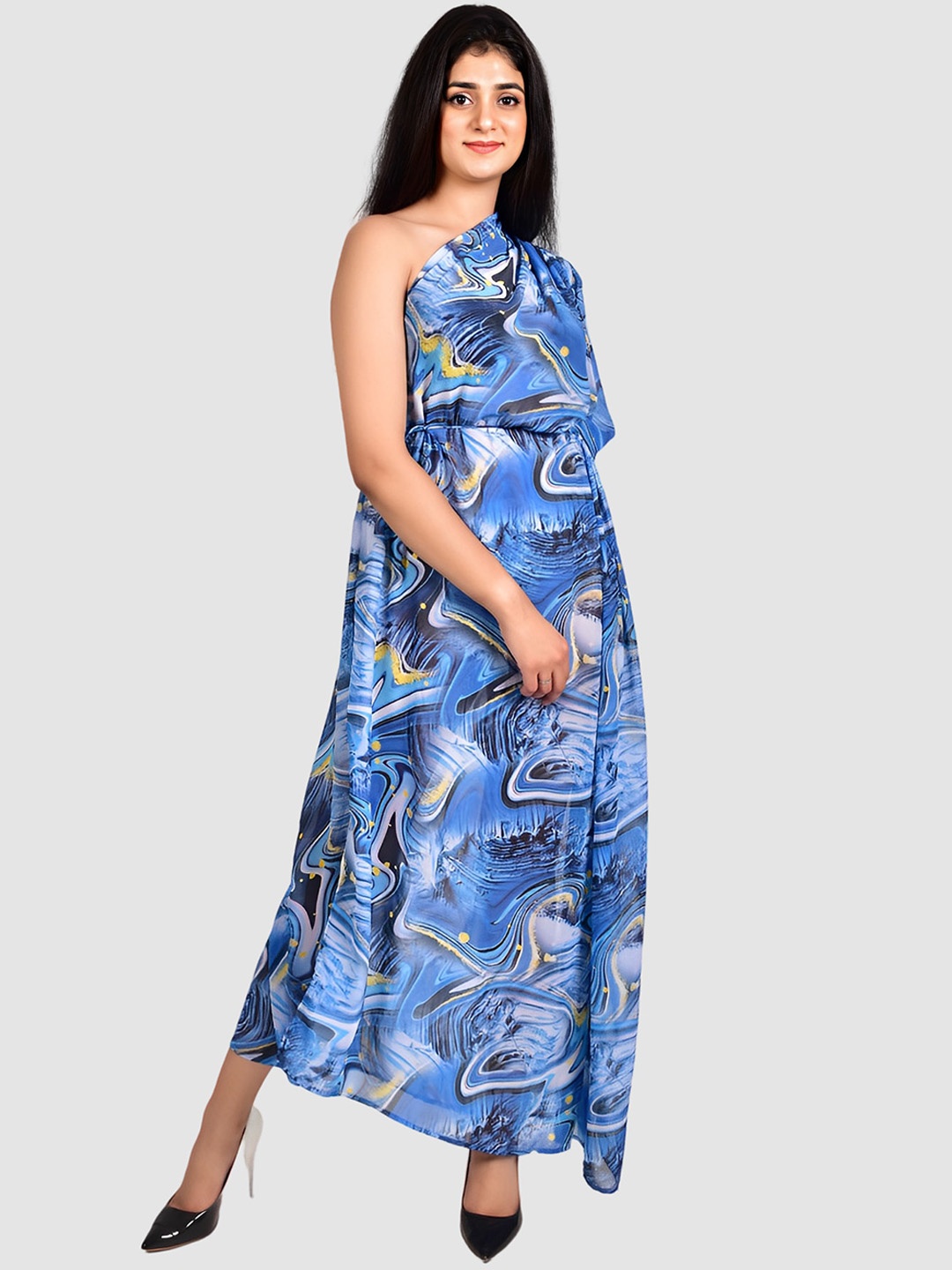 

Rajoria Instyle Women Printed Cover-Up Dress, Blue