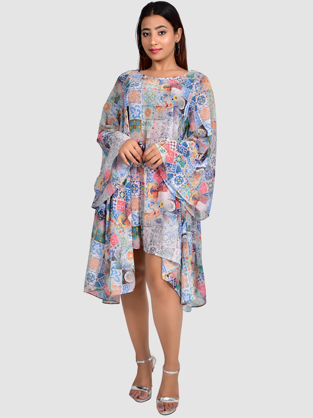 

Rajoria Instyle Women Printed Kaftan Cover Up Swimwear Dress, Blue