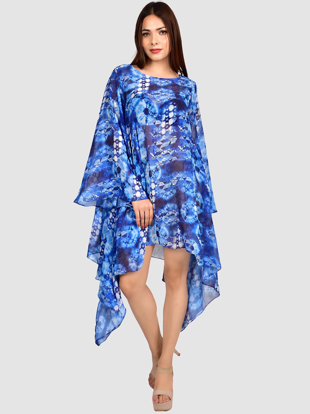

Rajoria Instyle Women Printed Cover-Up Dress, Blue