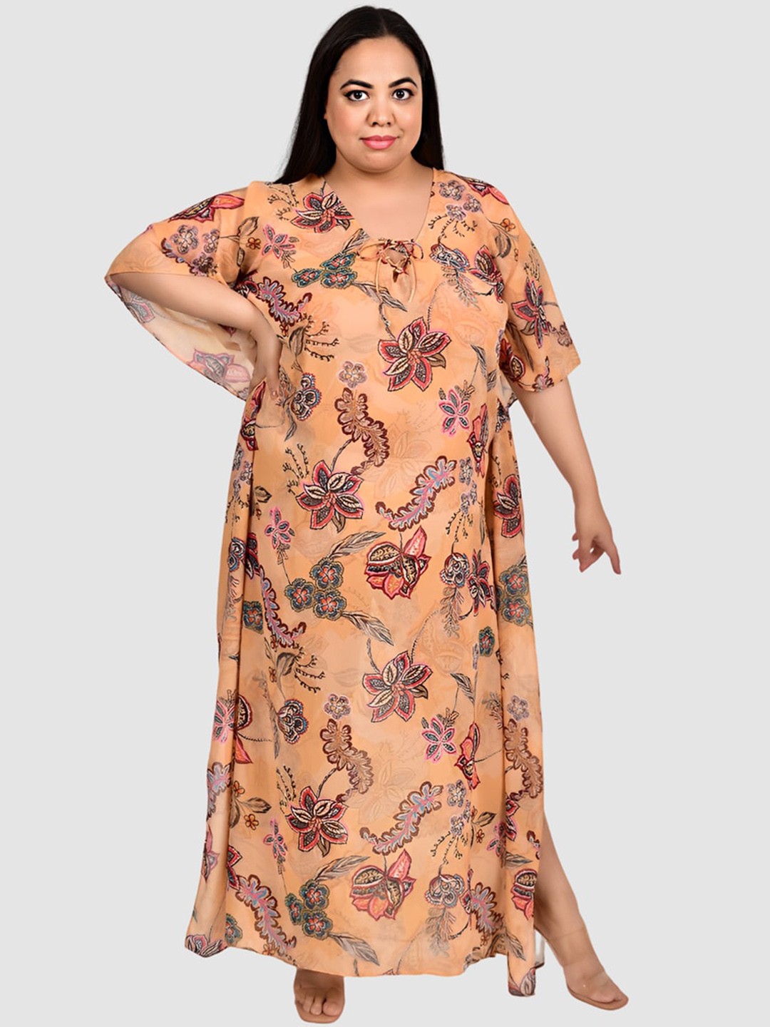 

Rajoria Instyle Women Printed Cover Up, Beige
