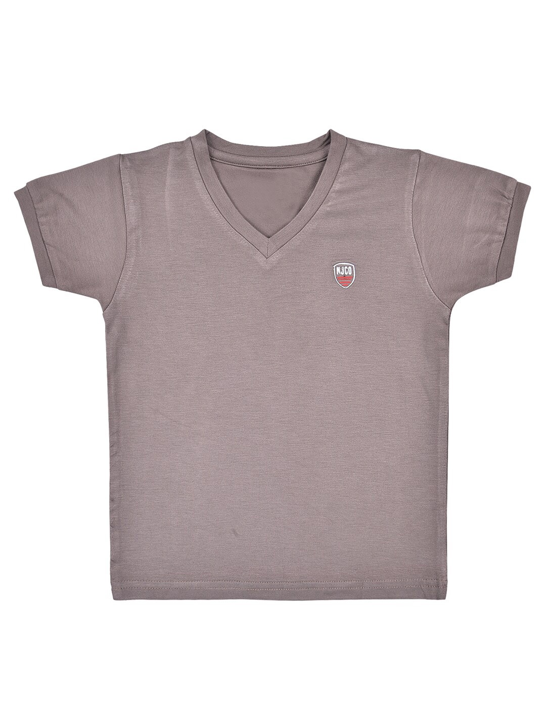 

Wish Karo Boys Grey V-Neck Cotton T-shirt