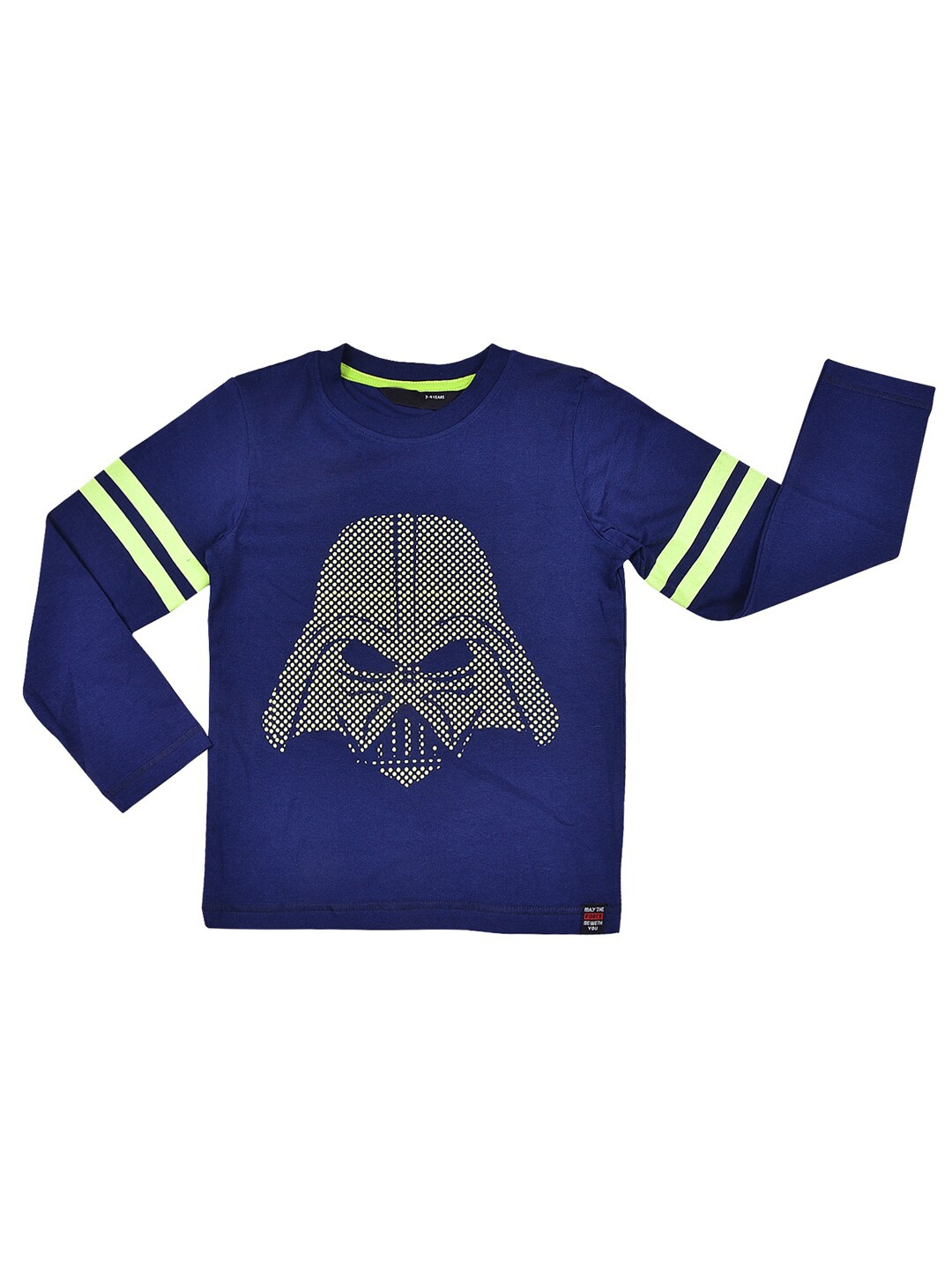 

Wish Karo Boys Navy Blue Printed Cotton T-shirt