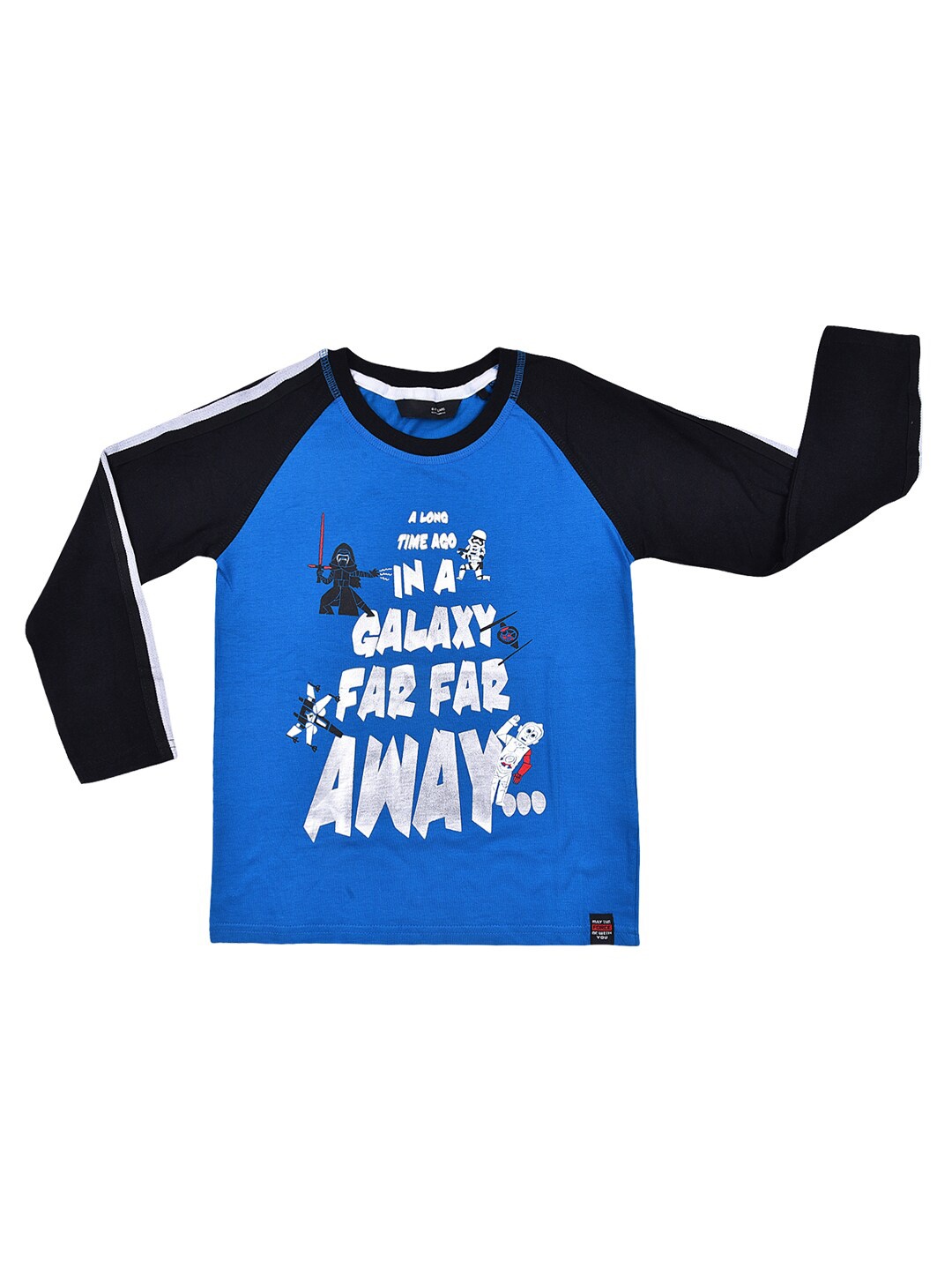 

Wish Karo Boys Typography Printed Cotton T-shirt, Blue