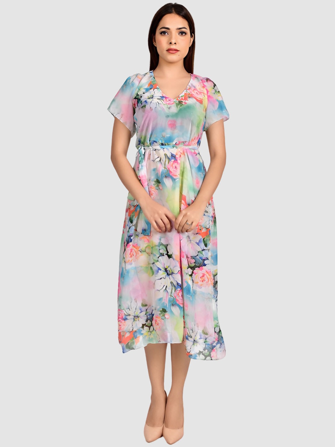 

Rajoria Instyle Women Women Printed Cover-Up Dress, Pink